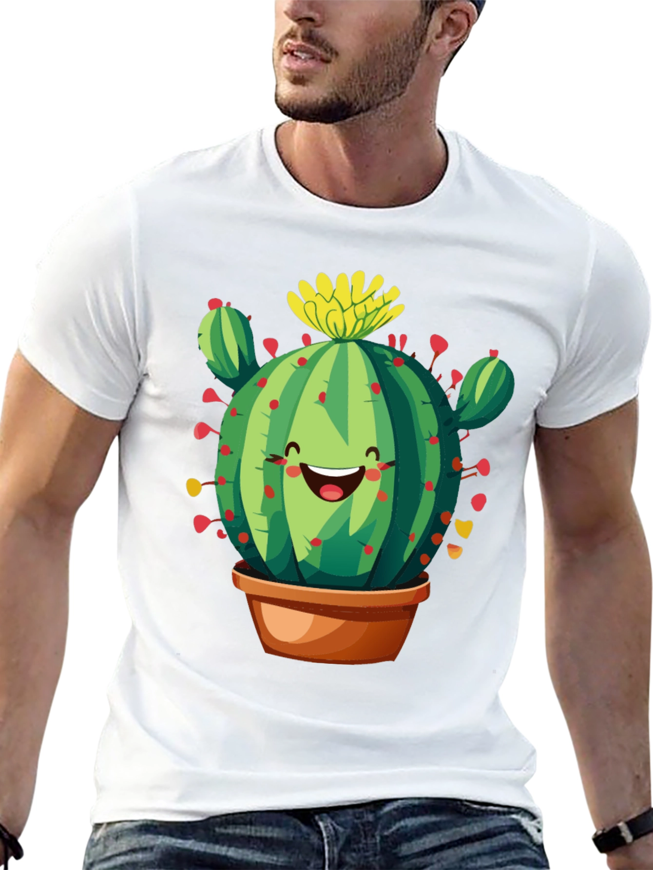 Cactus Graphic Black T-Shirt