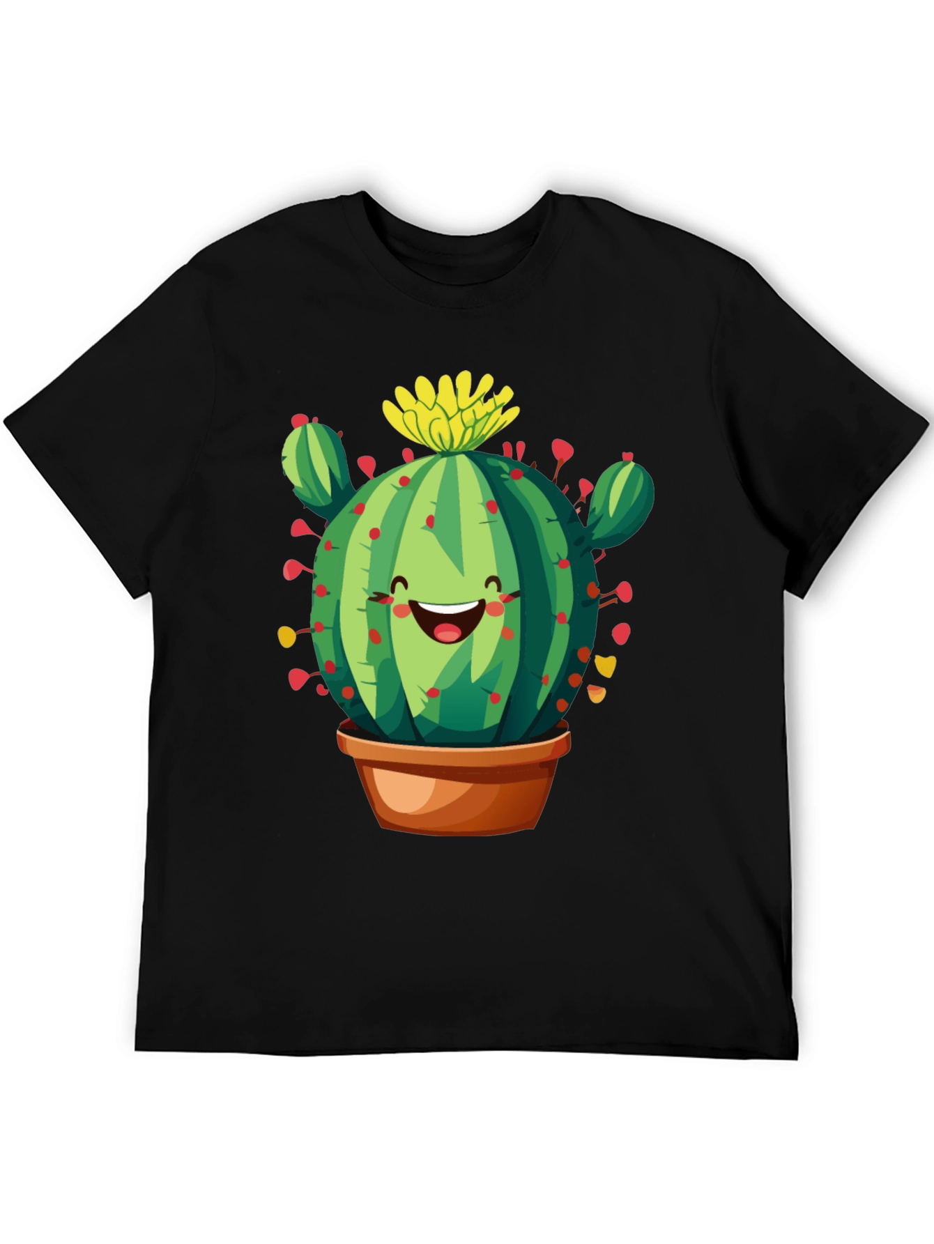 Cactus Graphic Black T-Shirt