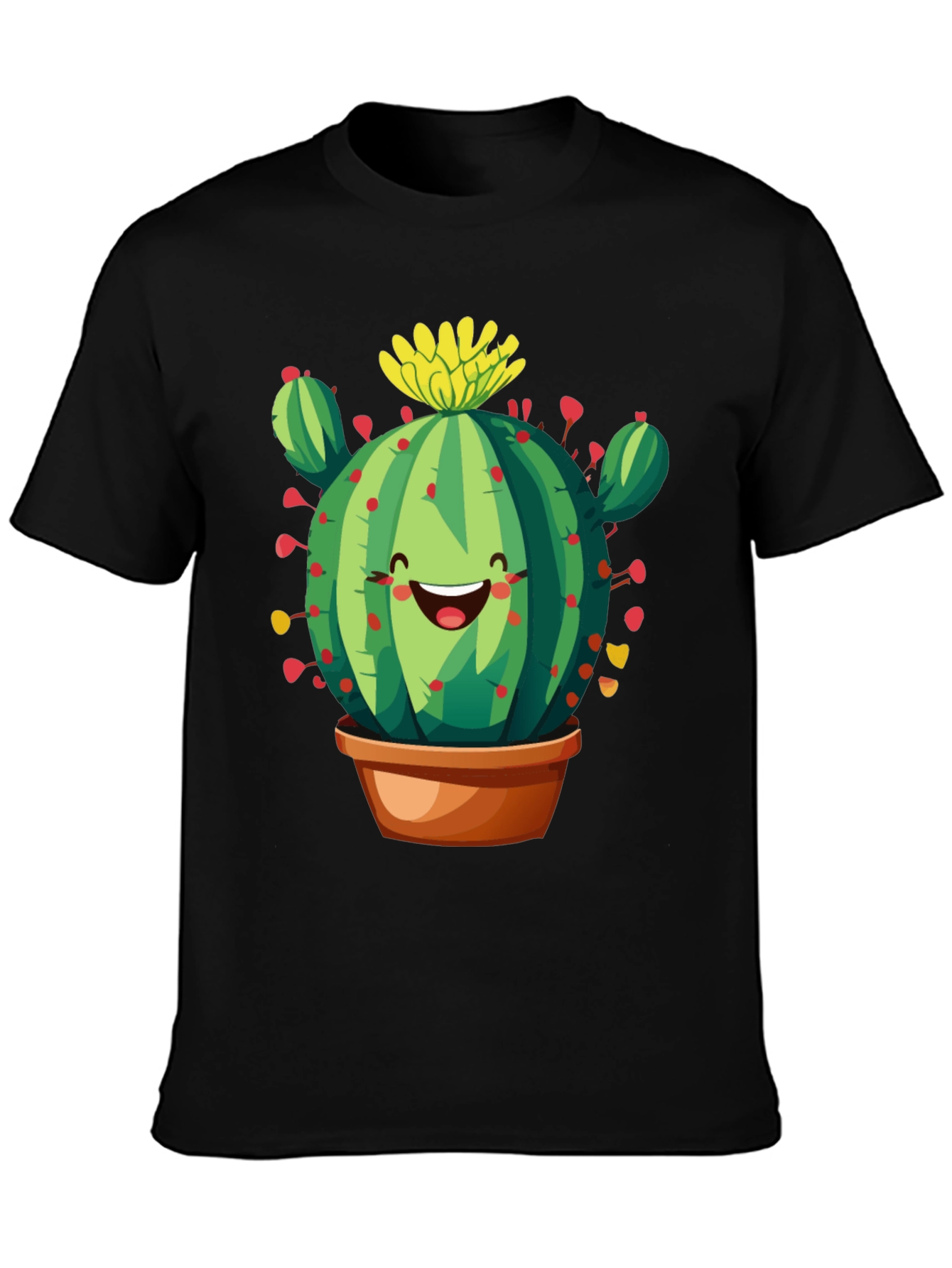 Cactus Graphic Black T-Shirt