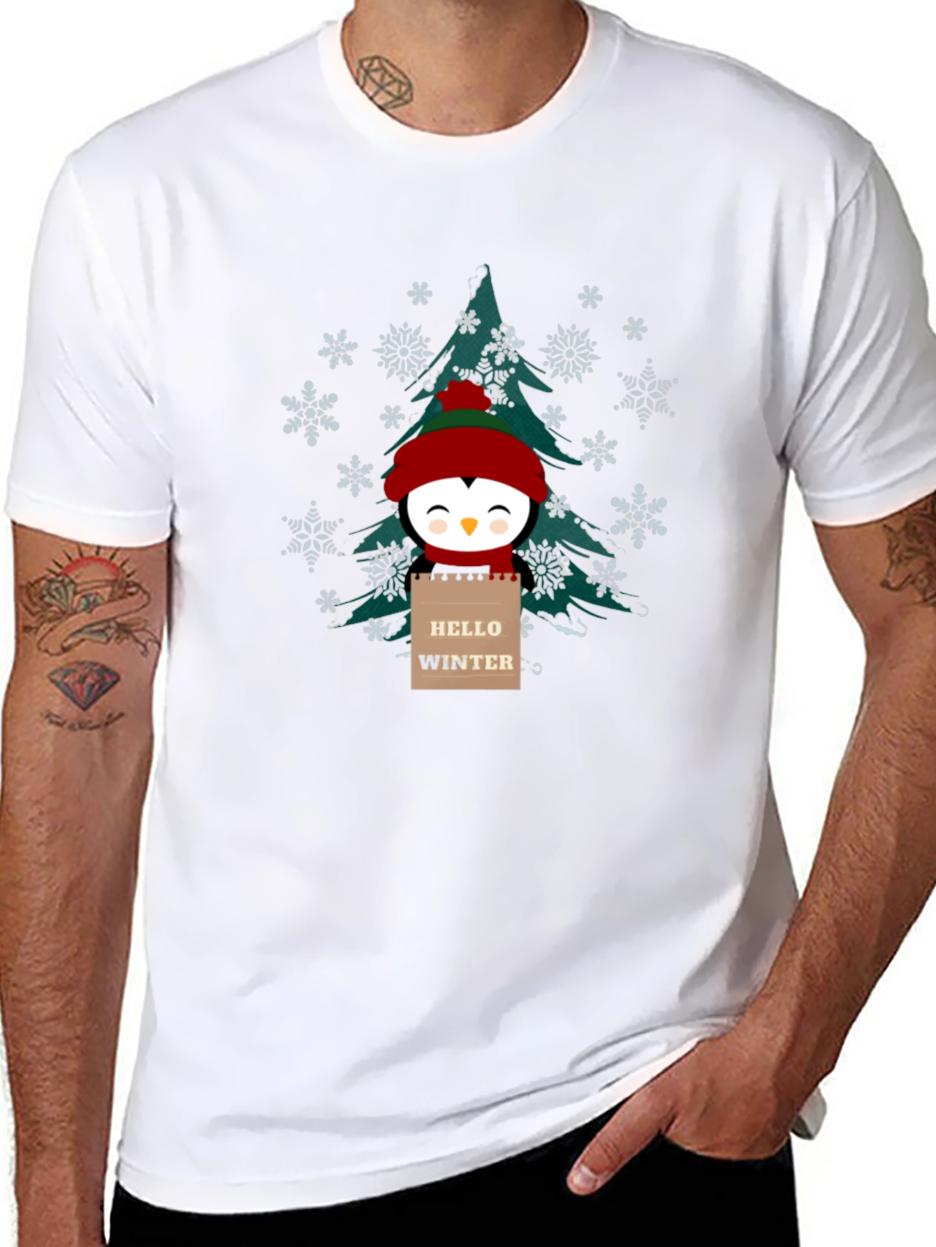 Winter Penguin Graphic Tee