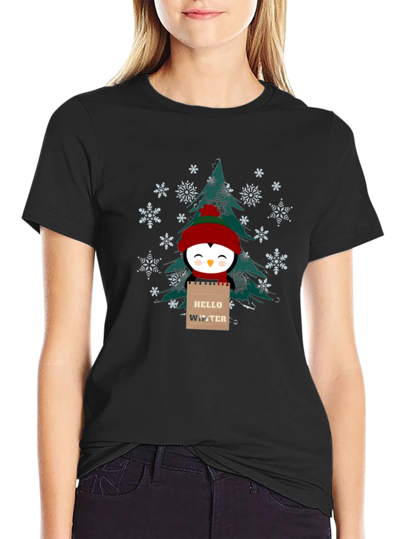 Winter Penguin Graphic Tee