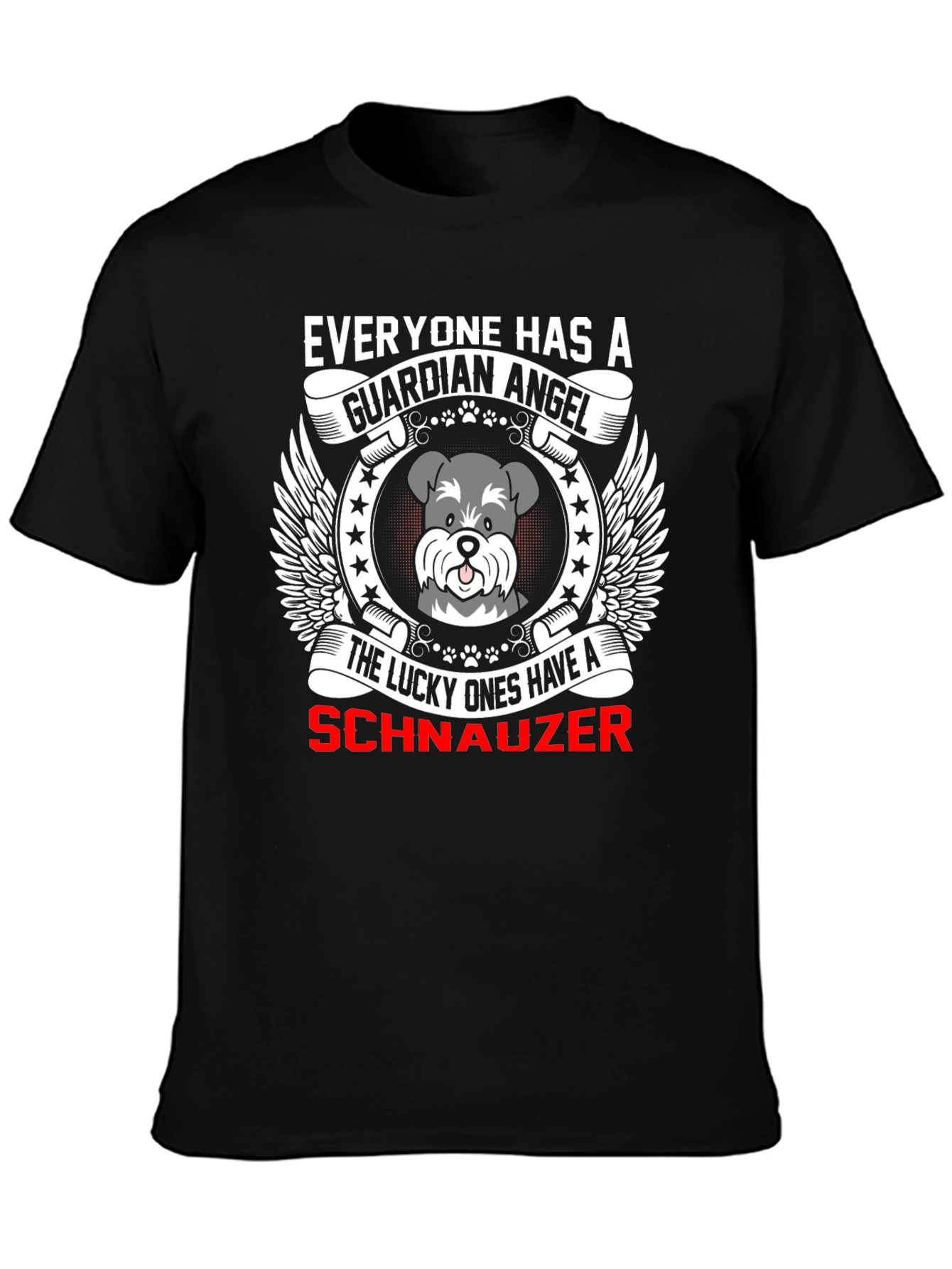 Guardian Angel Schnauzer T-Shirt
