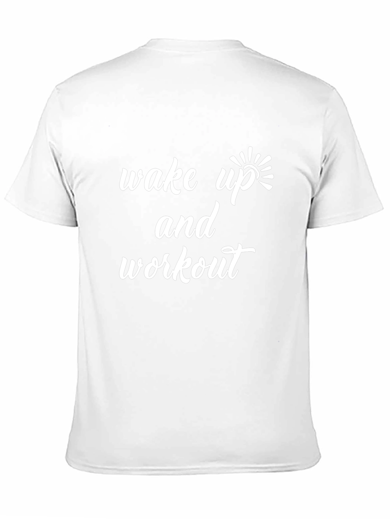 Wake Up and Workout Black Graphic Tee