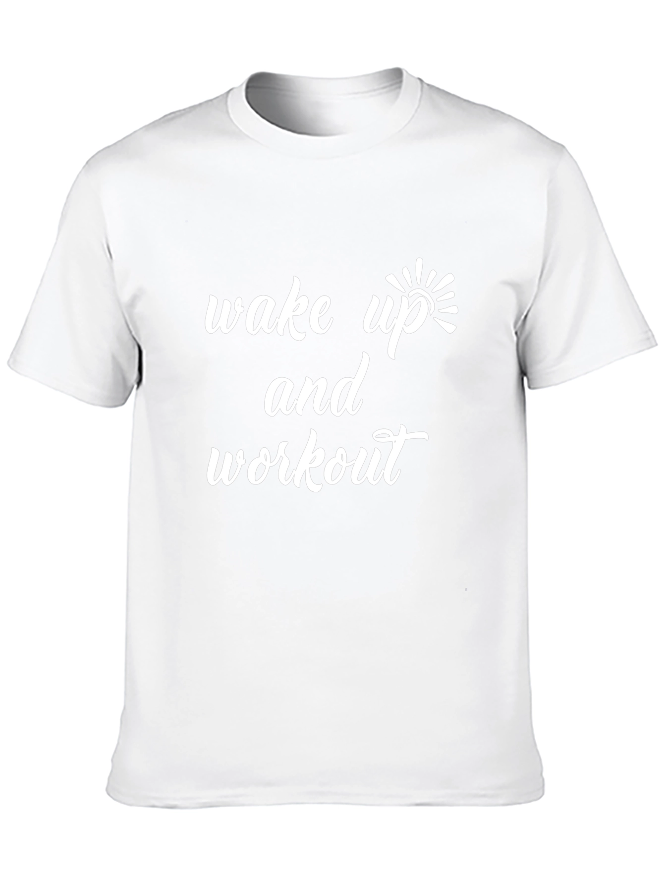 Wake Up and Workout Black Graphic Tee