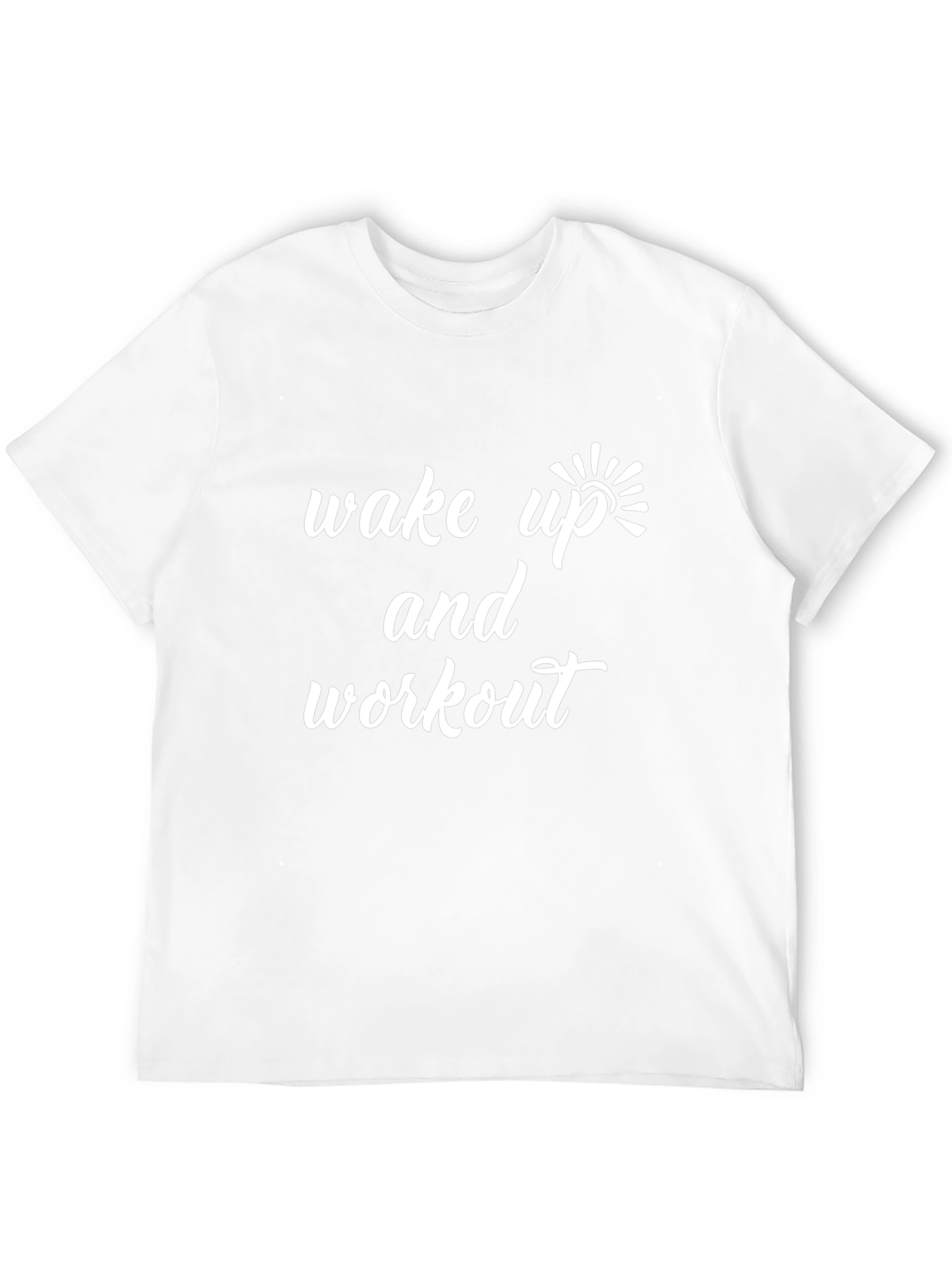 Wake Up and Workout Black Graphic Tee