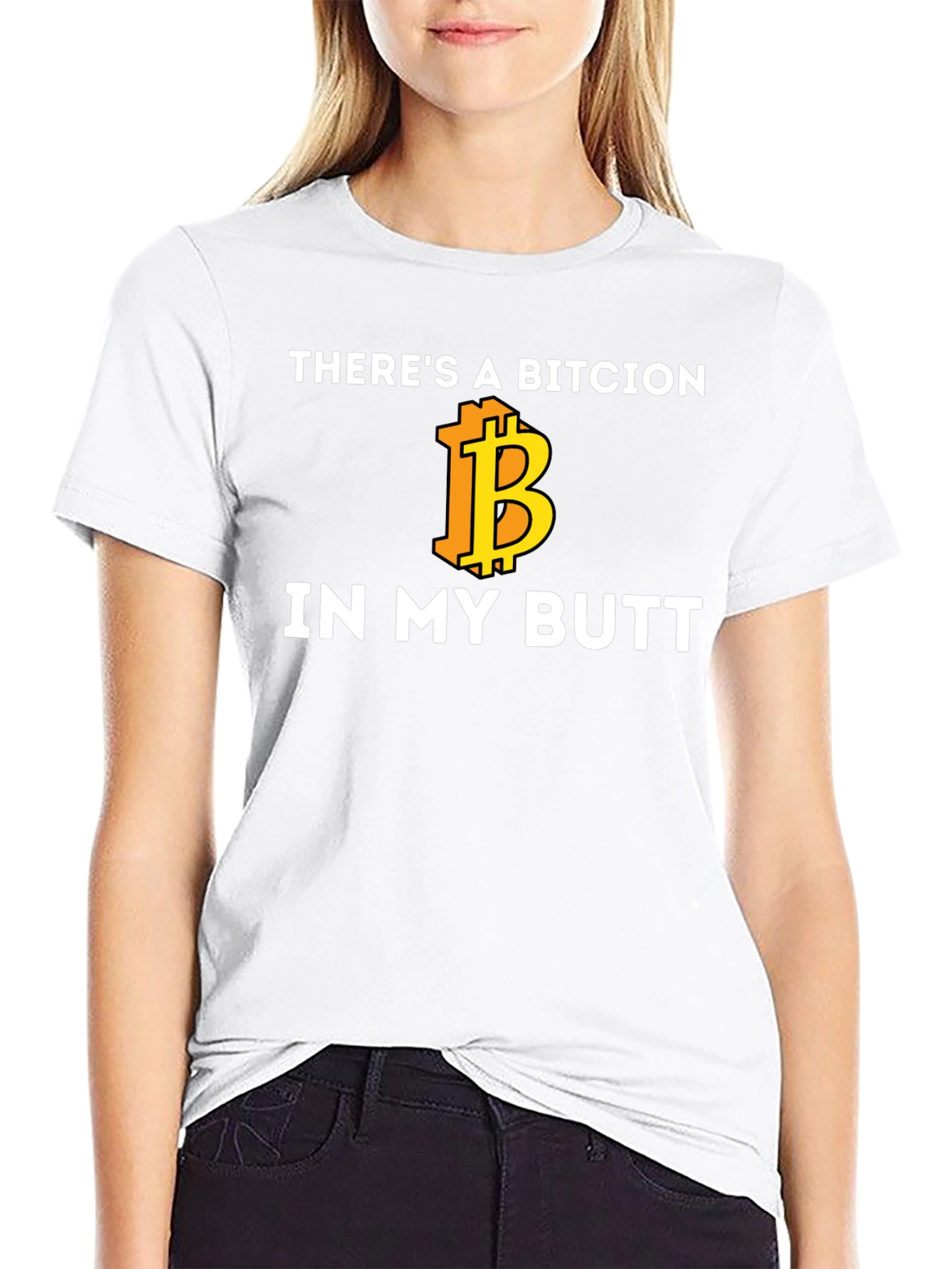 Bitcoin Butt T-Shirt - Crypto Humor Tee