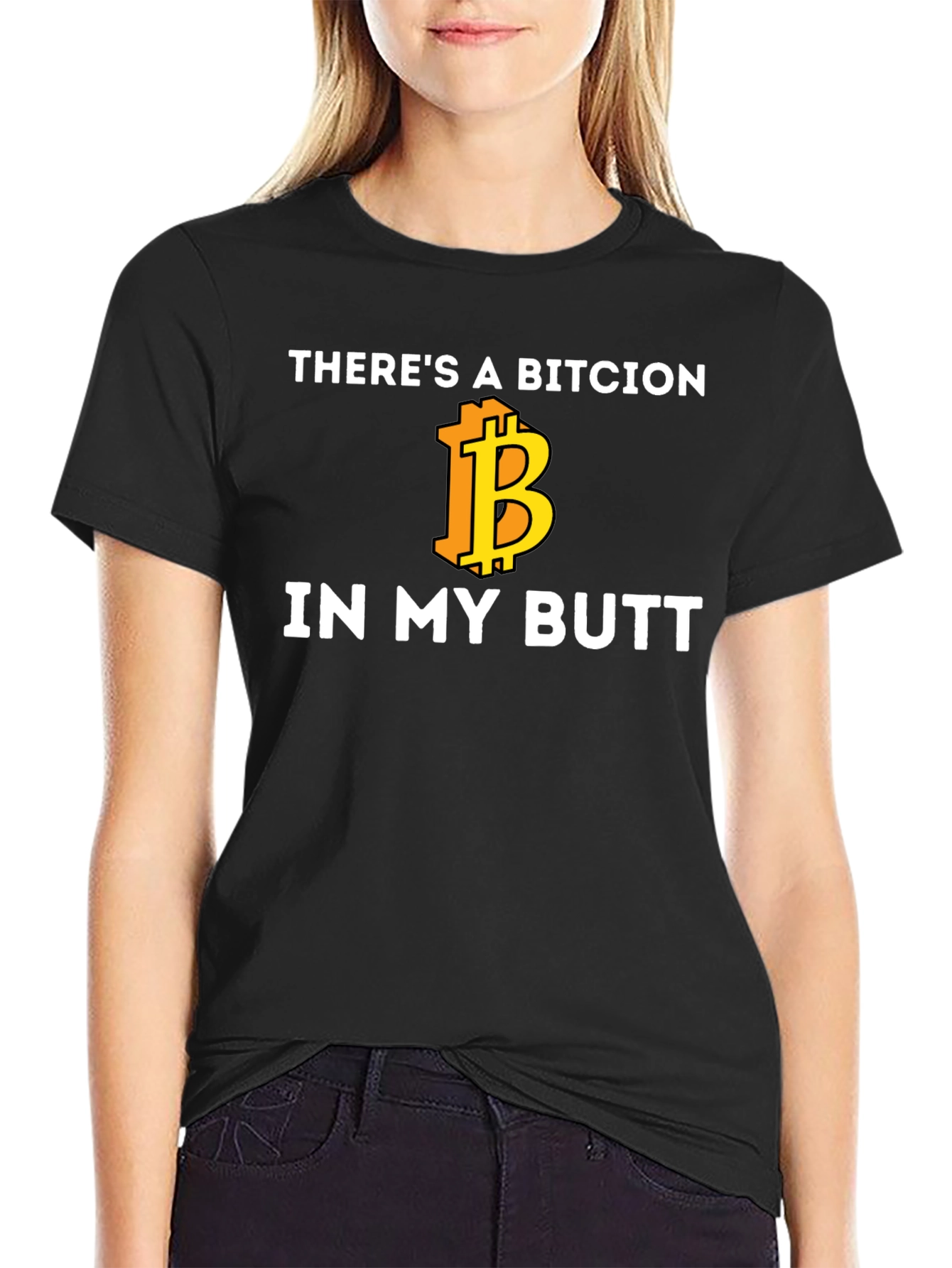 Bitcoin Butt T-Shirt - Crypto Humor Tee