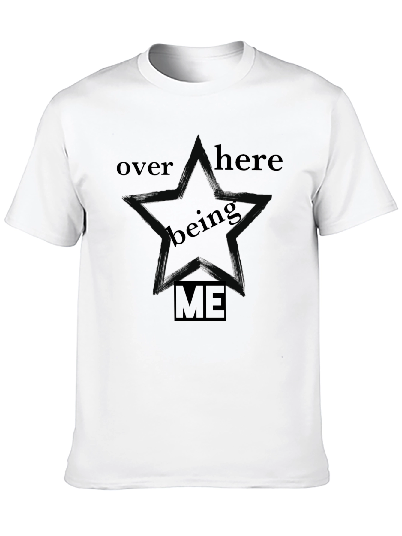 Being Me Star Graphic Black T-Shirt