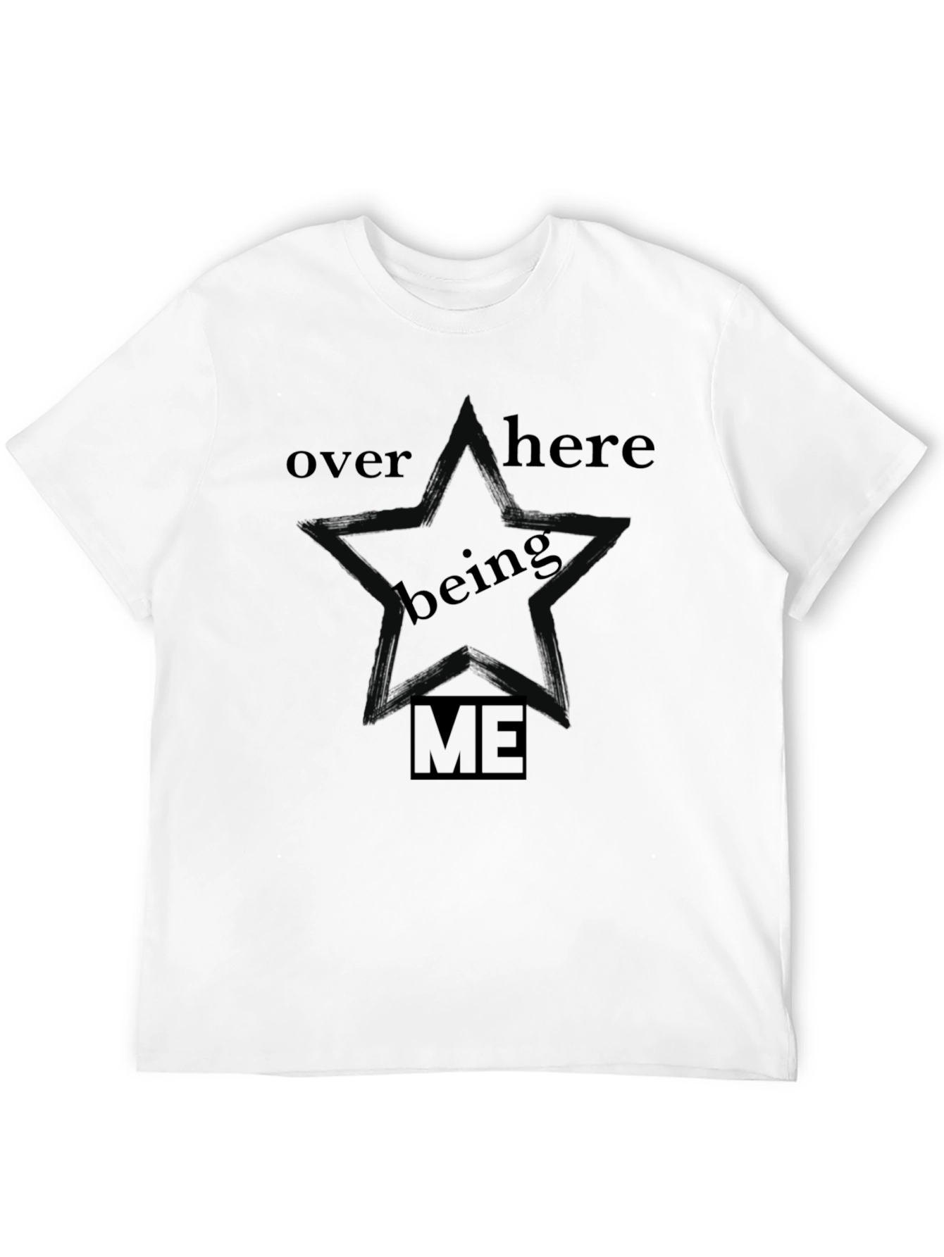 Being Me Star Graphic Black T-Shirt