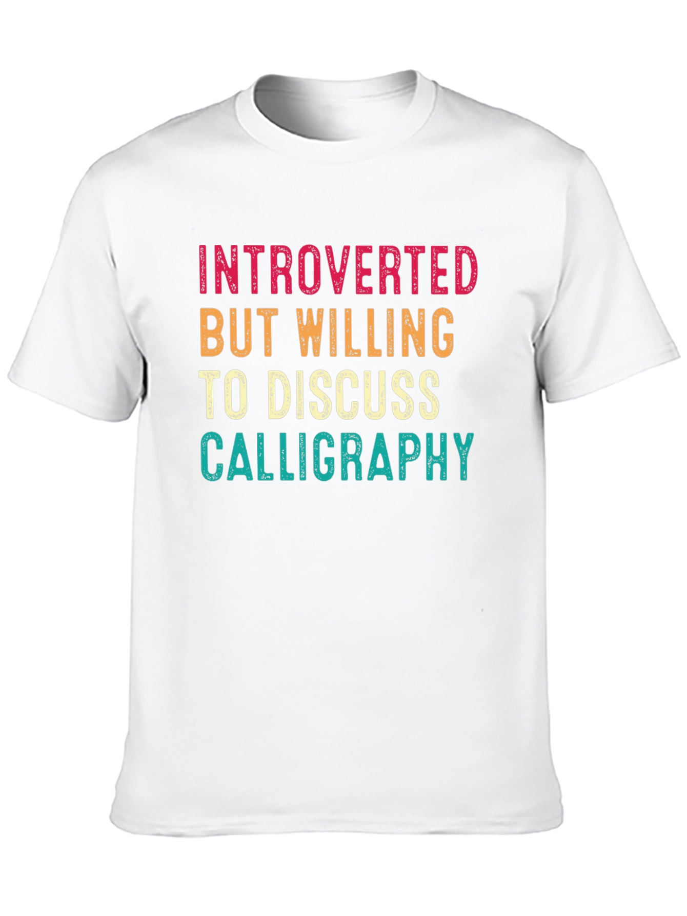 Introverted Calligraphy Black T-Shirt