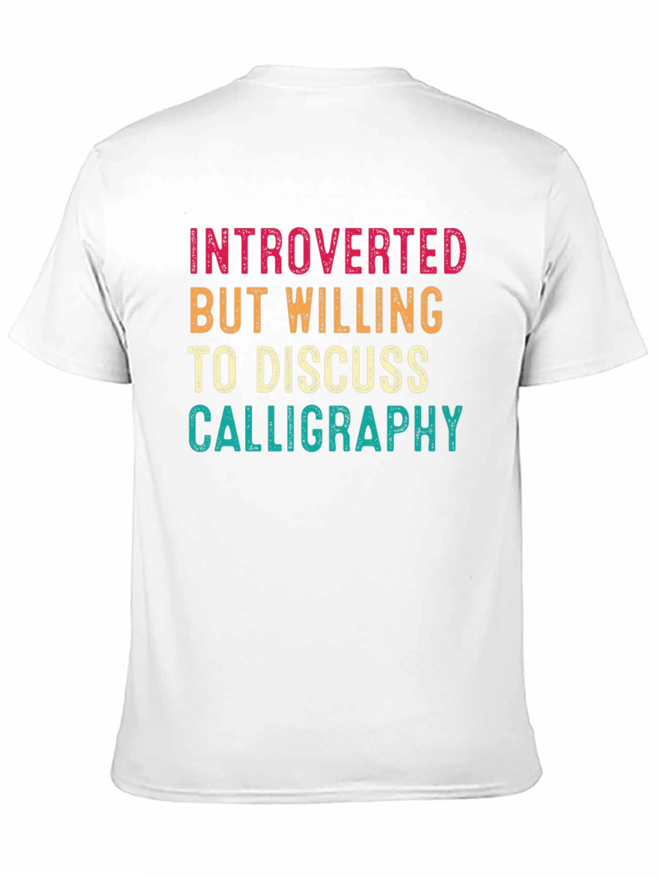 Introverted Calligraphy Black T-Shirt