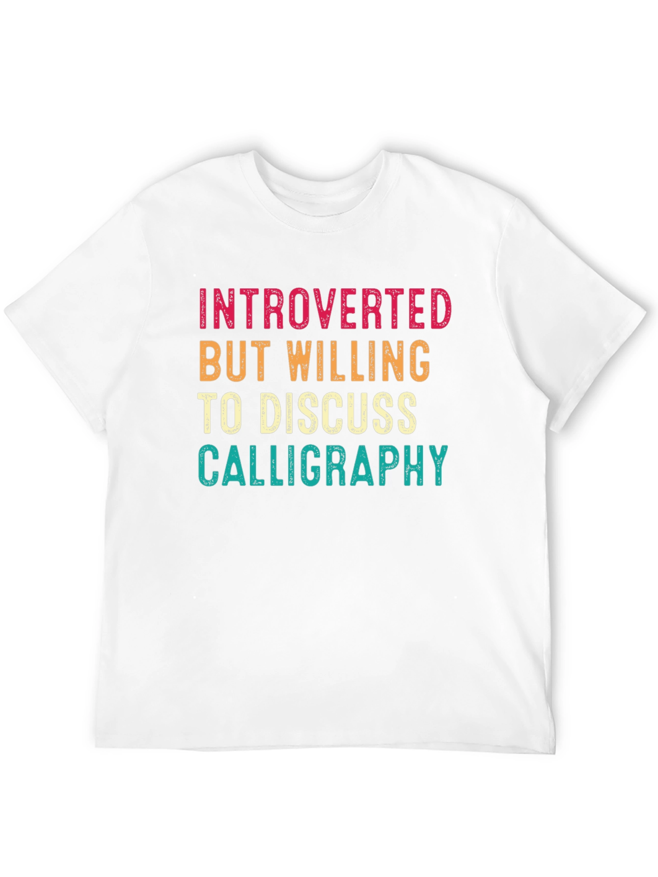 Introverted Calligraphy Black T-Shirt