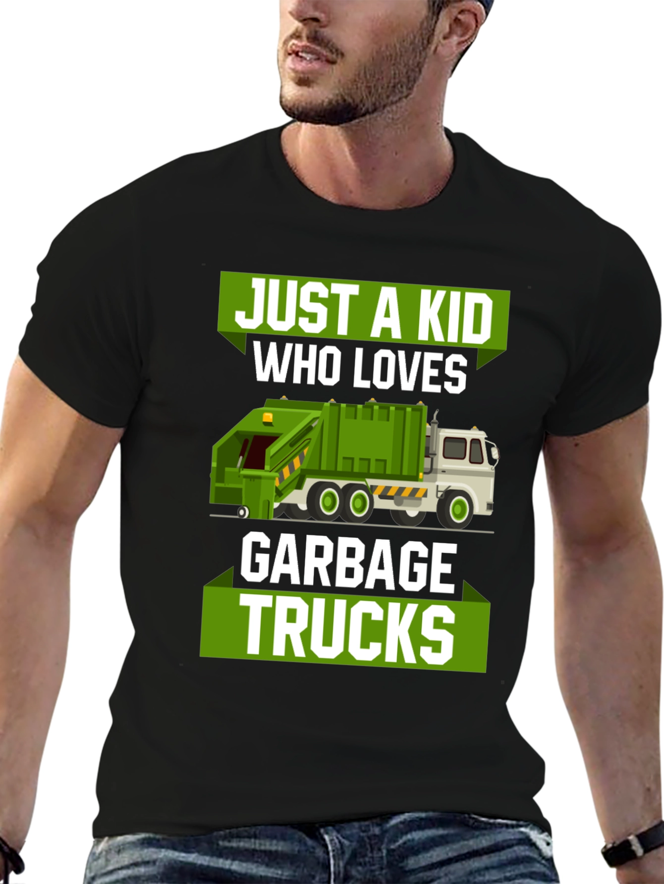 Just a Kid Who Loves Garbage Trucks T-Shirt