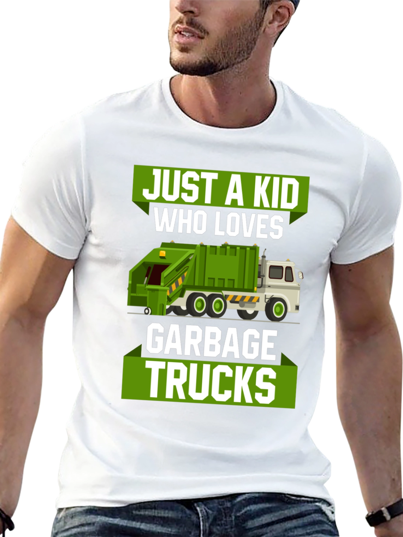 Just a Kid Who Loves Garbage Trucks T-Shirt