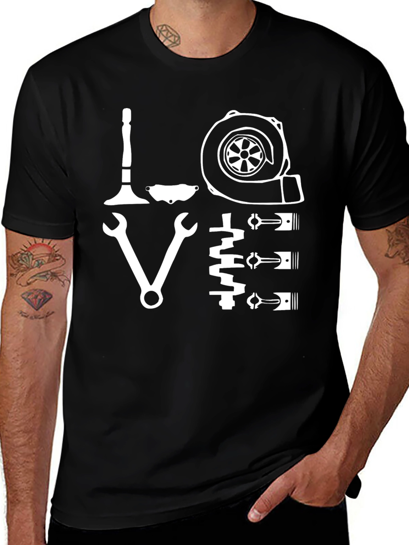 Love Cars Mechanic T-Shirt - Auto Enthusiast