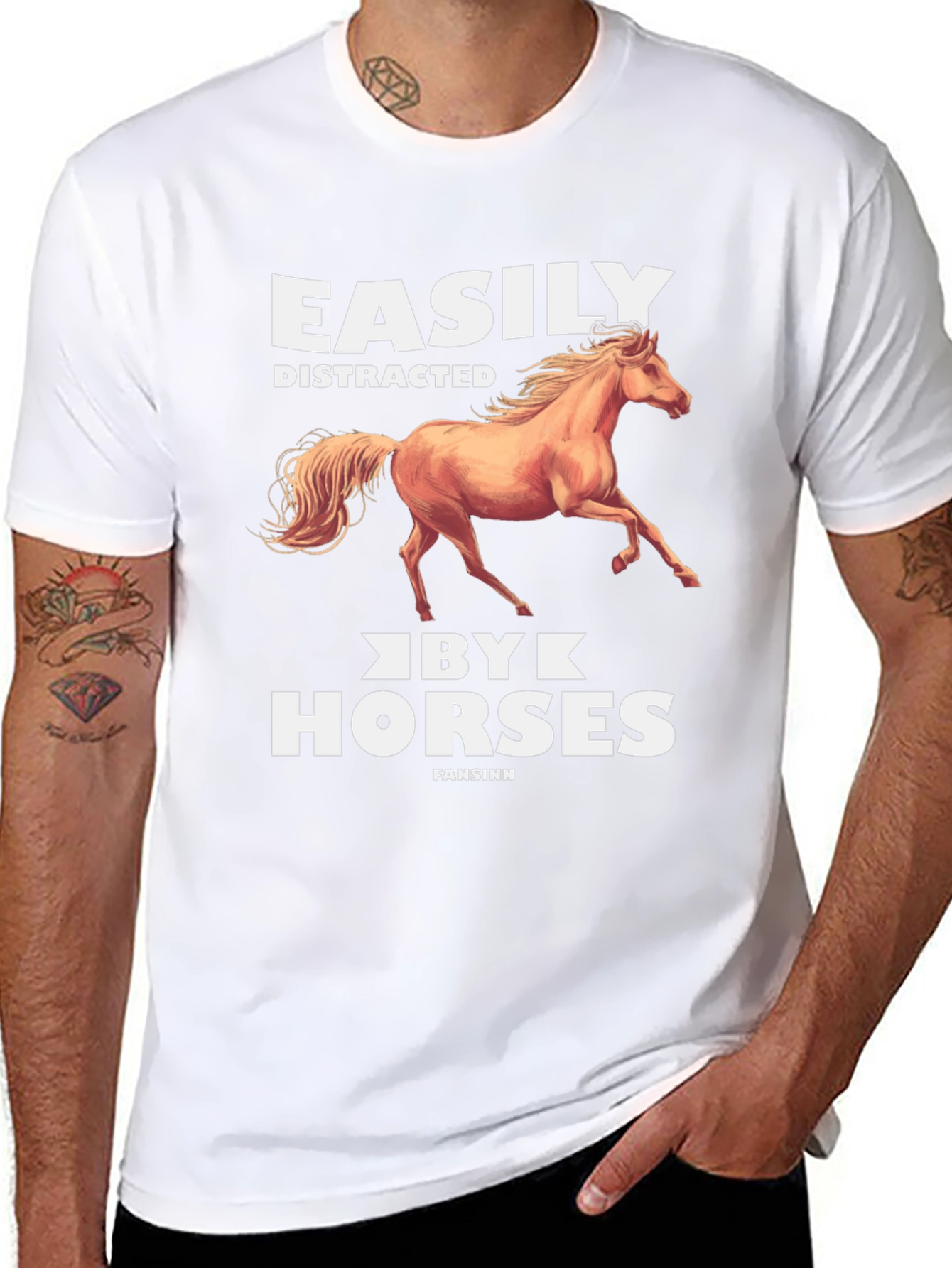Easily Distracted by Horses Graphic Tee