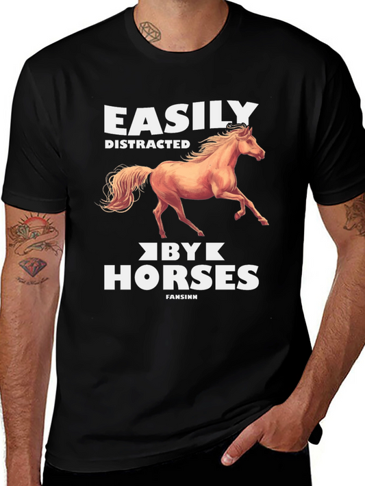 Easily Distracted by Horses Graphic Tee