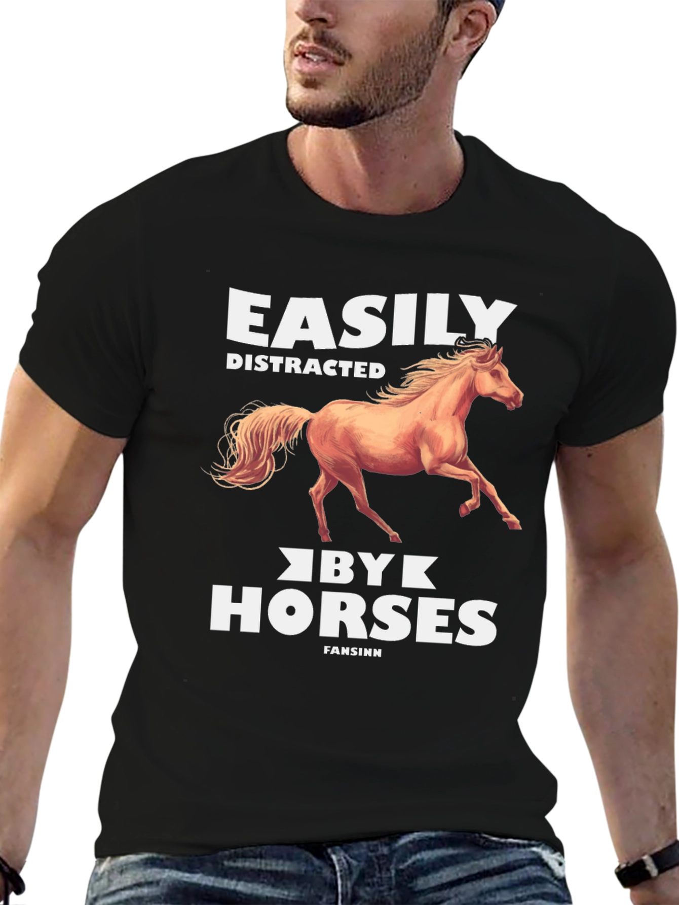 Easily Distracted by Horses Graphic Tee