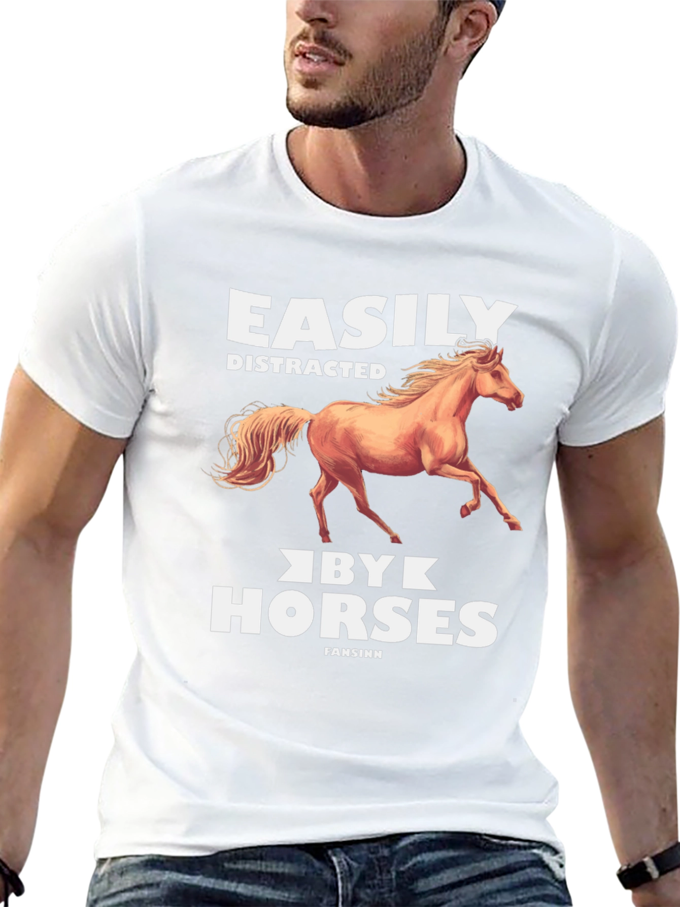Easily Distracted by Horses Graphic Tee