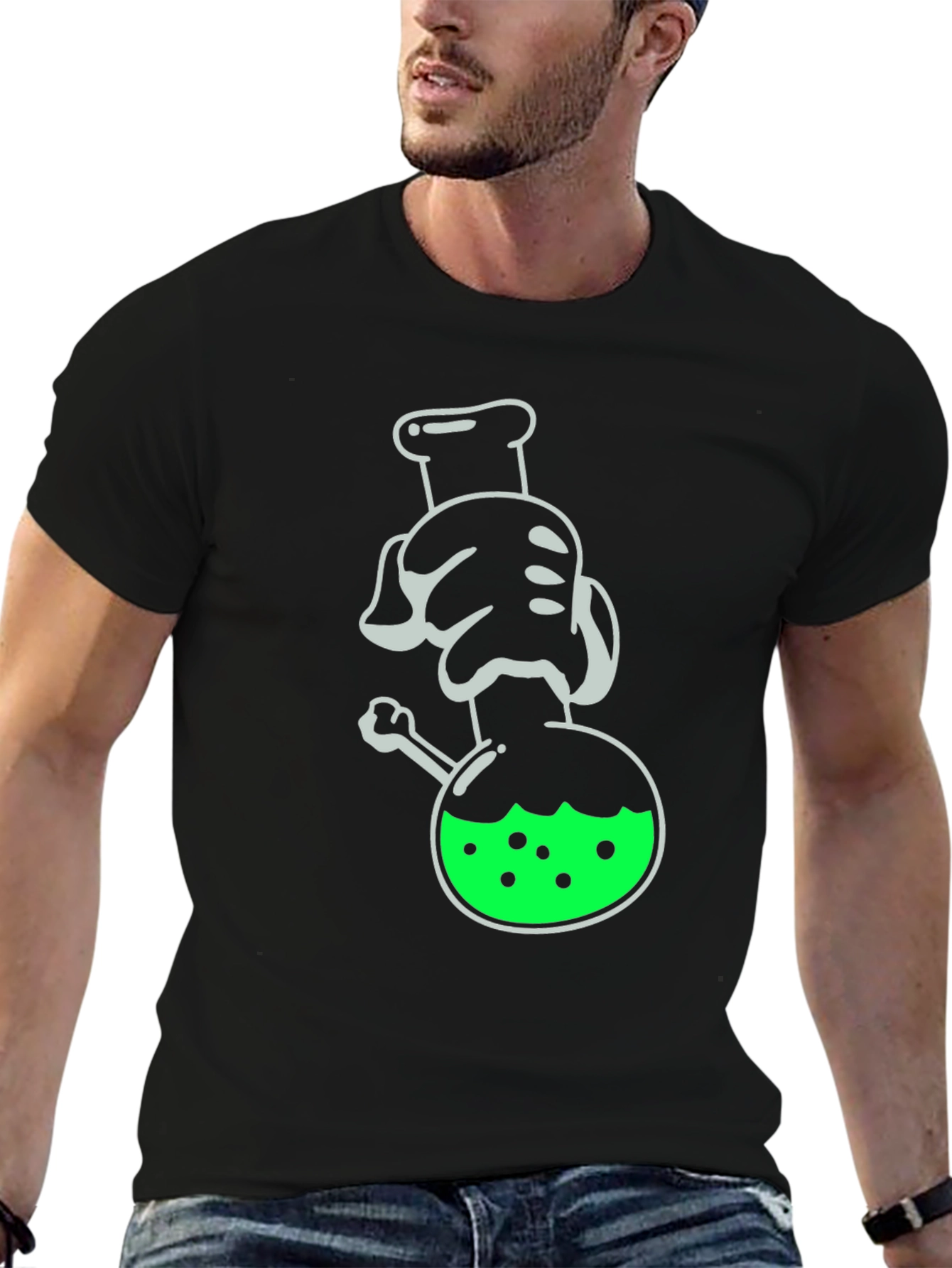 Mad Scientist Cartoon T-Shirt