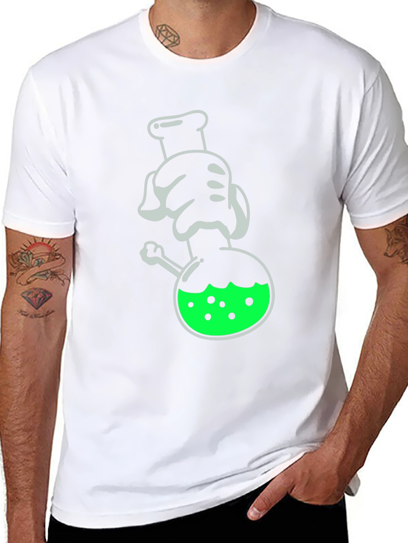 Mad Scientist Cartoon T-Shirt