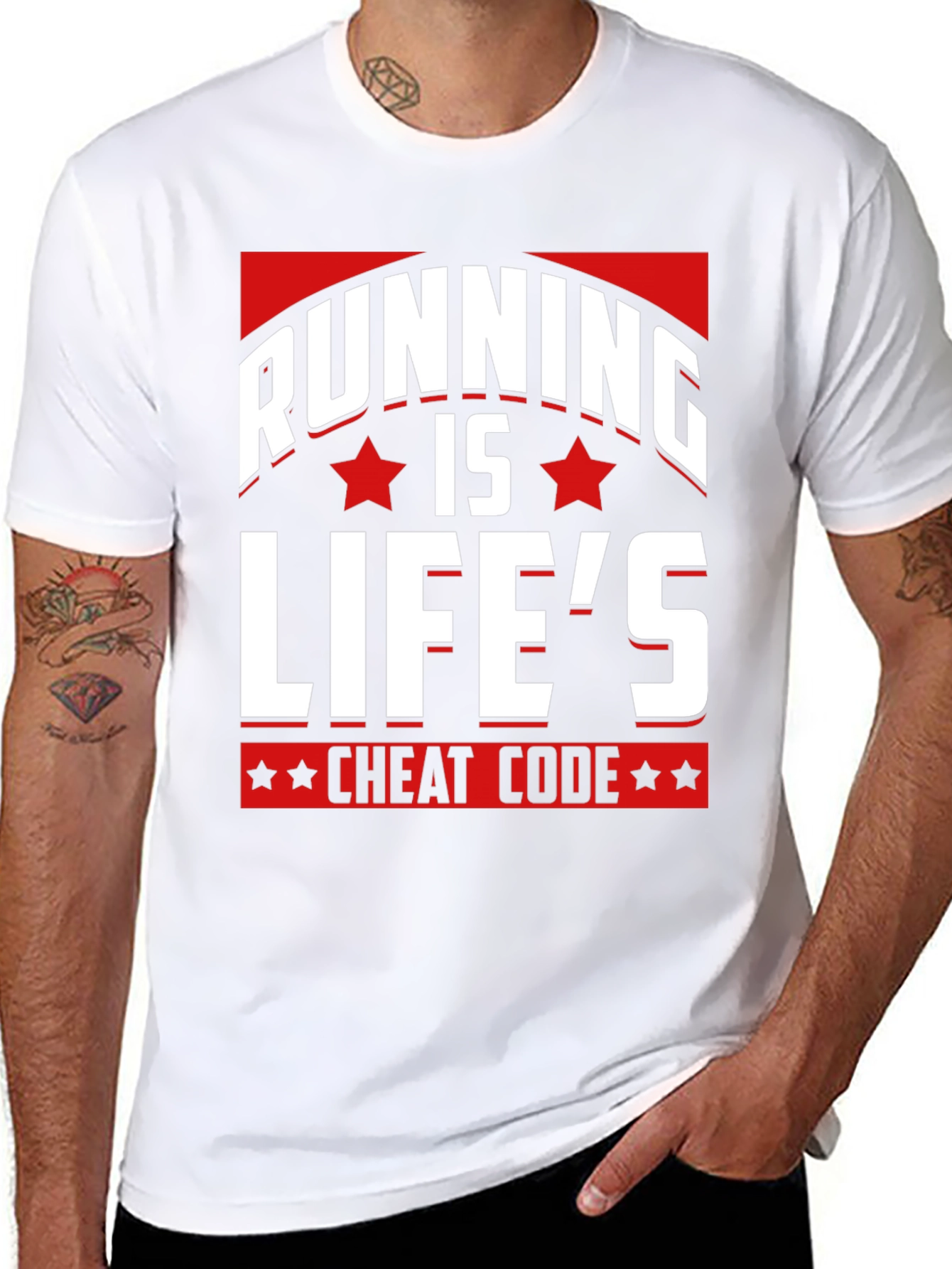 Running is Lifes Cheat Code T-Shirt