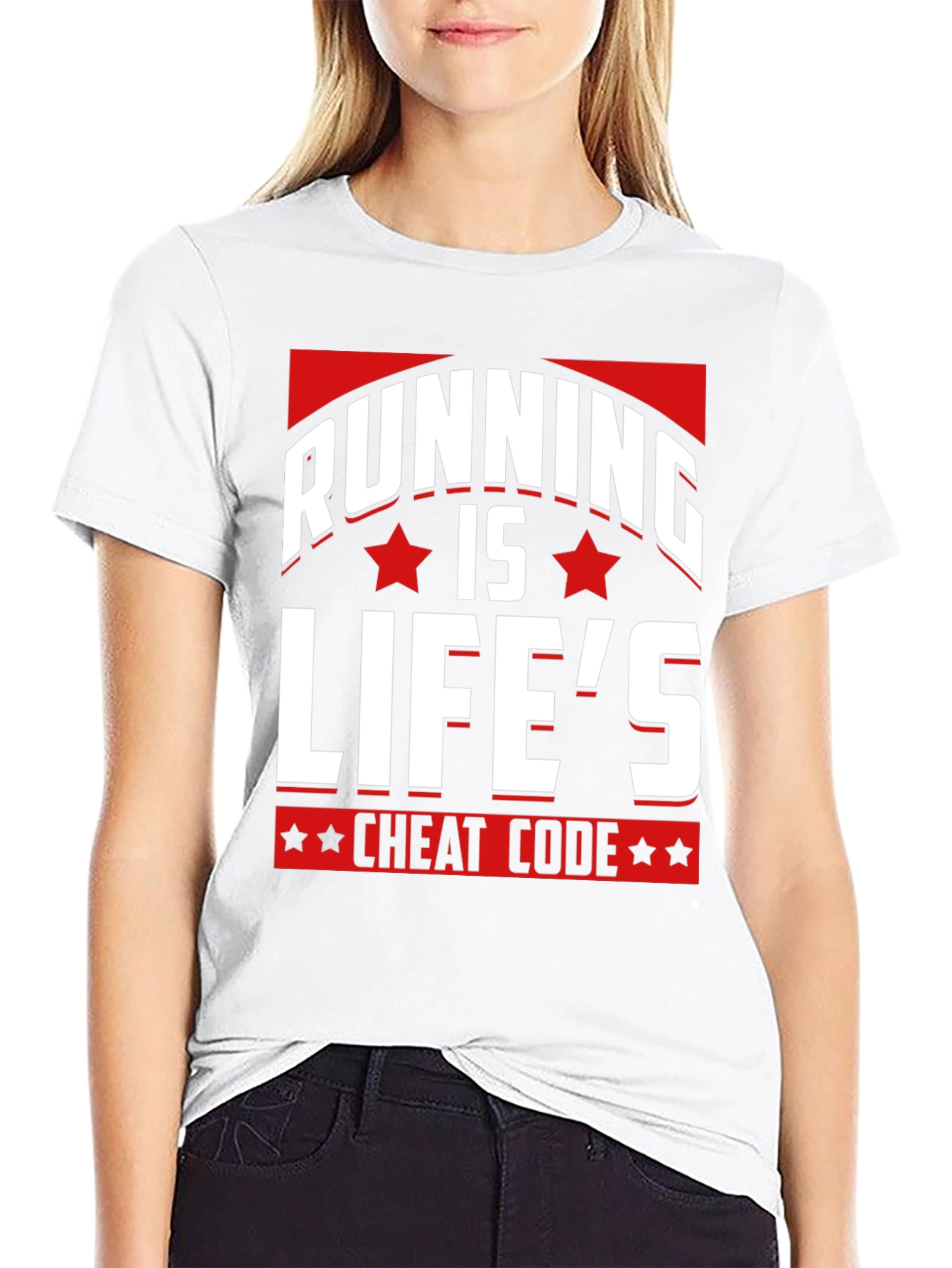 Running is Lifes Cheat Code T-Shirt