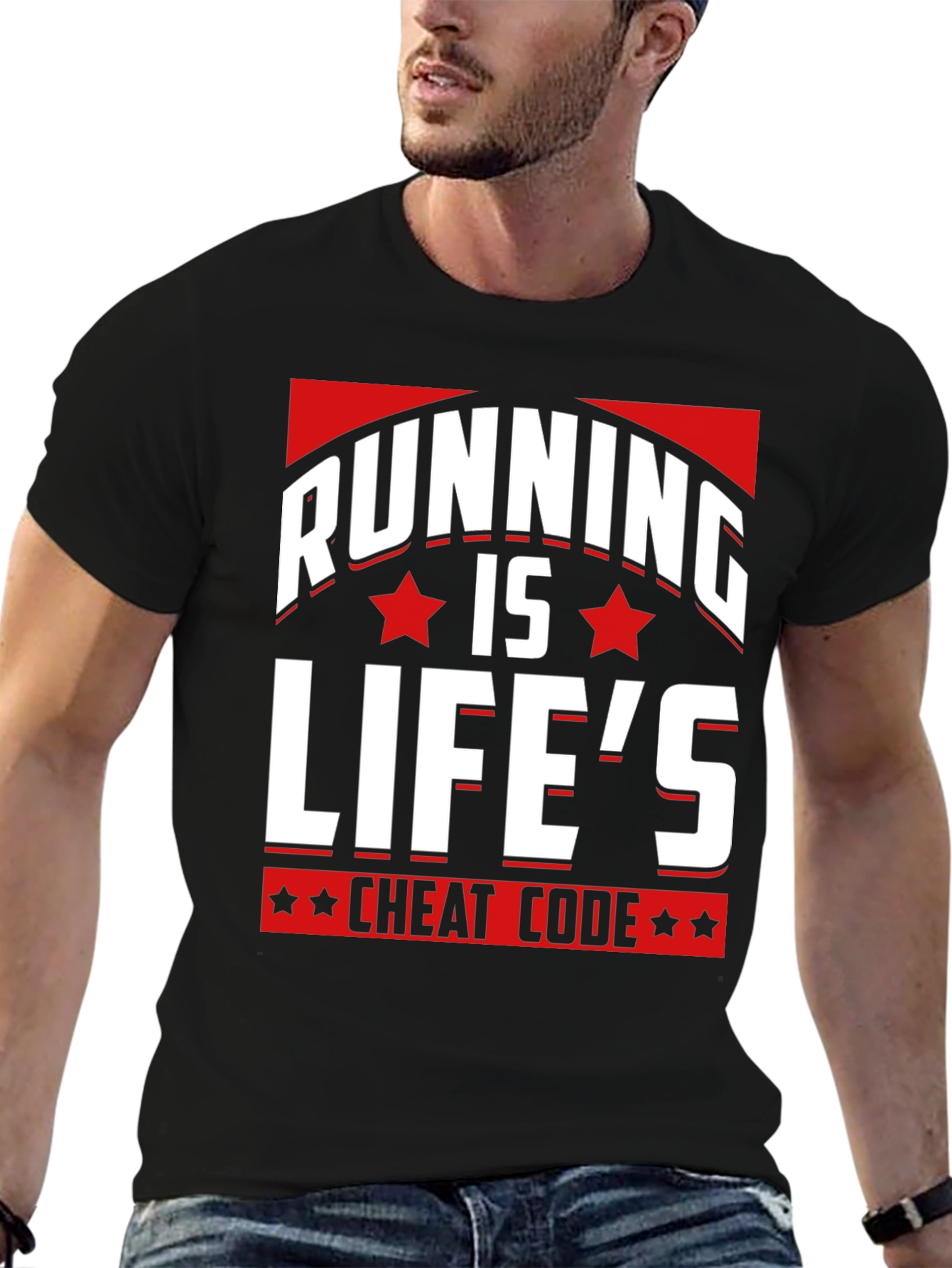 Running is Lifes Cheat Code T-Shirt