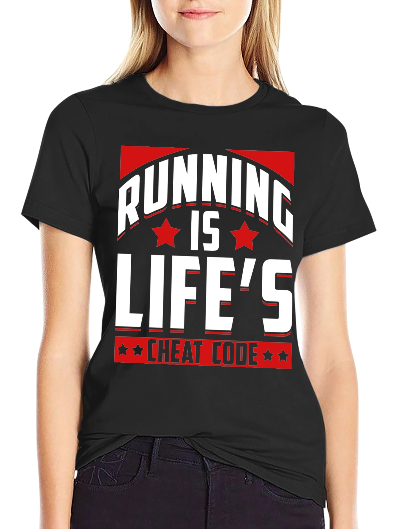 Running is Lifes Cheat Code T-Shirt