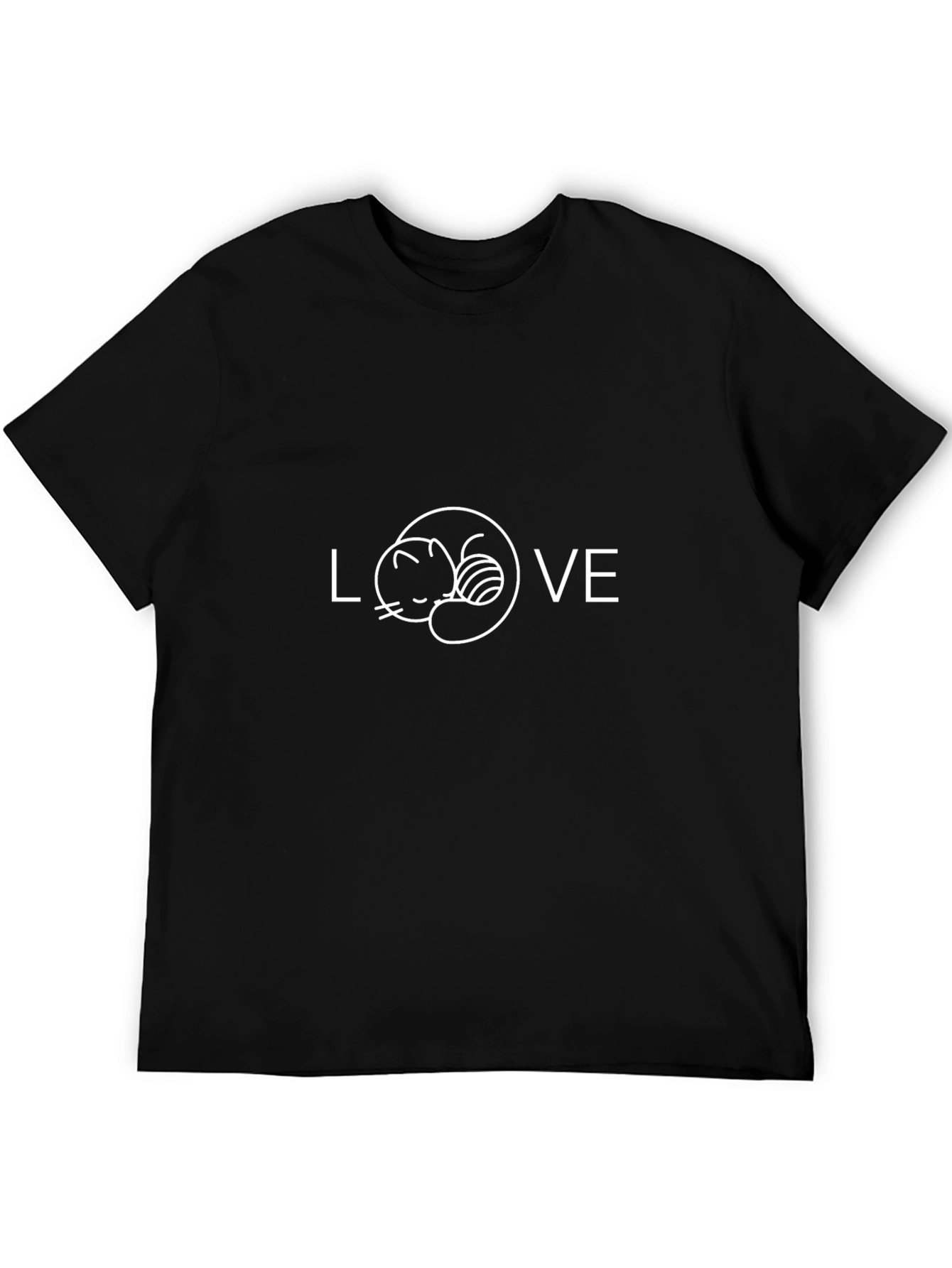 Love Cats Black T-Shirt