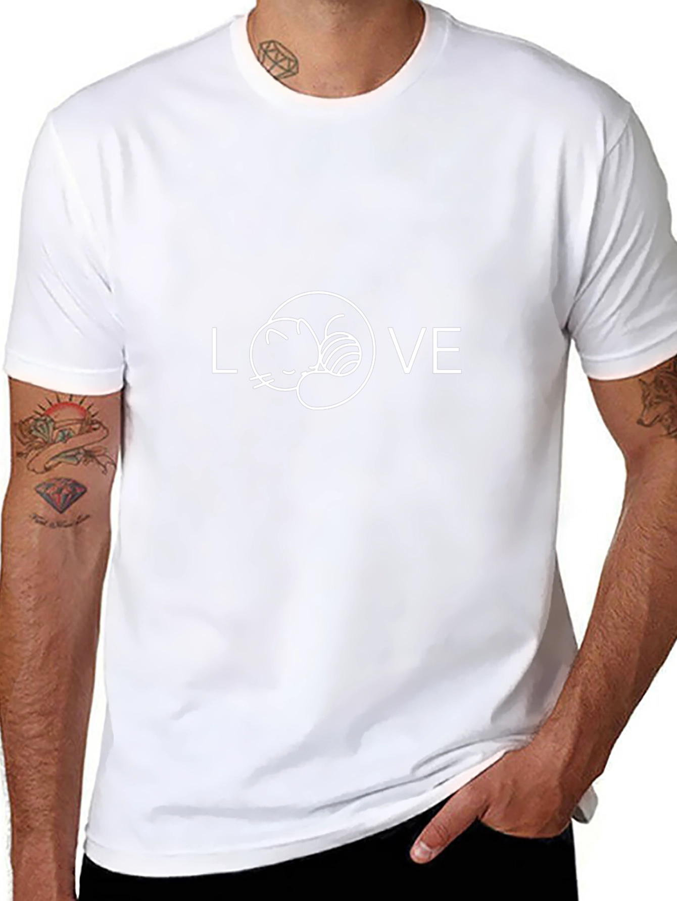 Love Cats Black T-Shirt