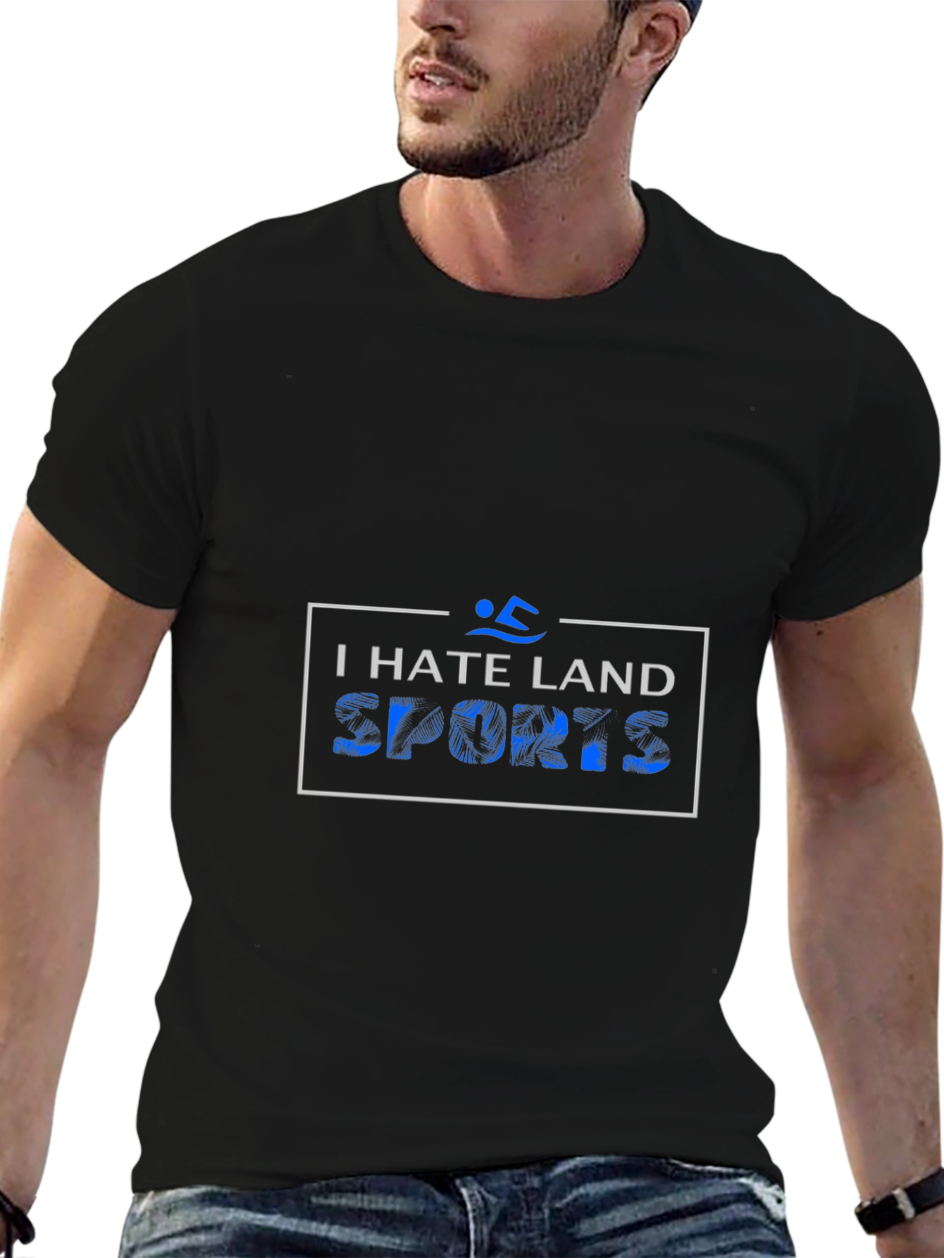 I Hate Land Sports Graphic T-Shirt
