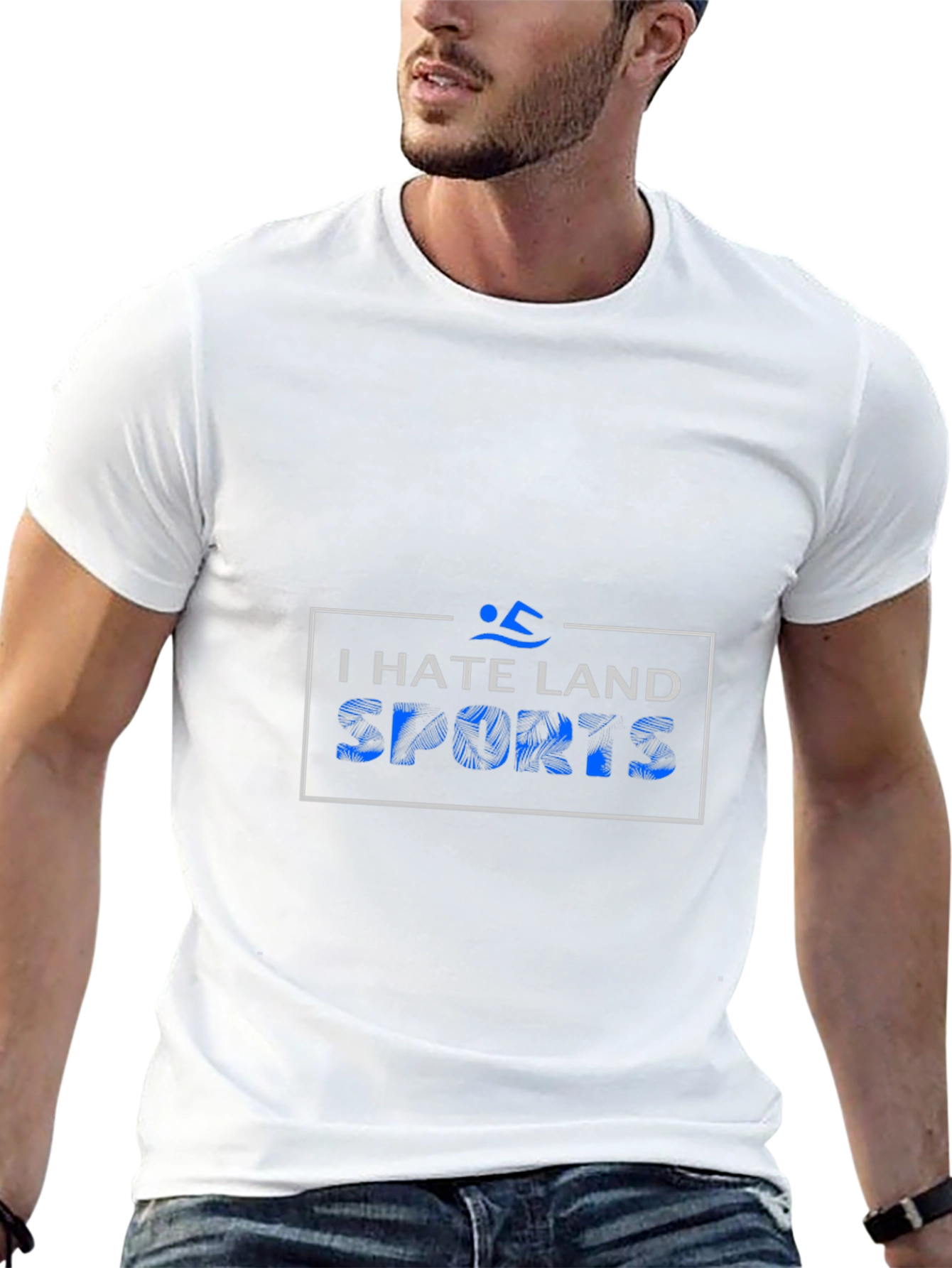 I Hate Land Sports Graphic T-Shirt