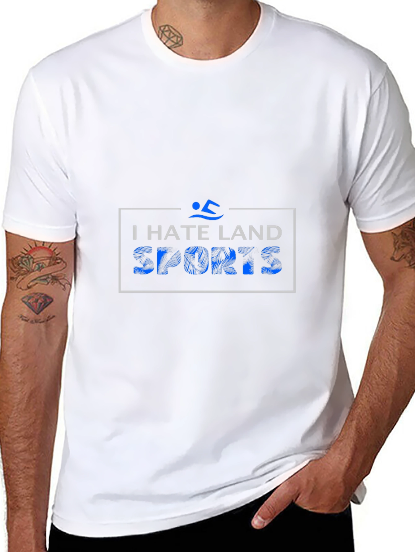 I Hate Land Sports Graphic T-Shirt