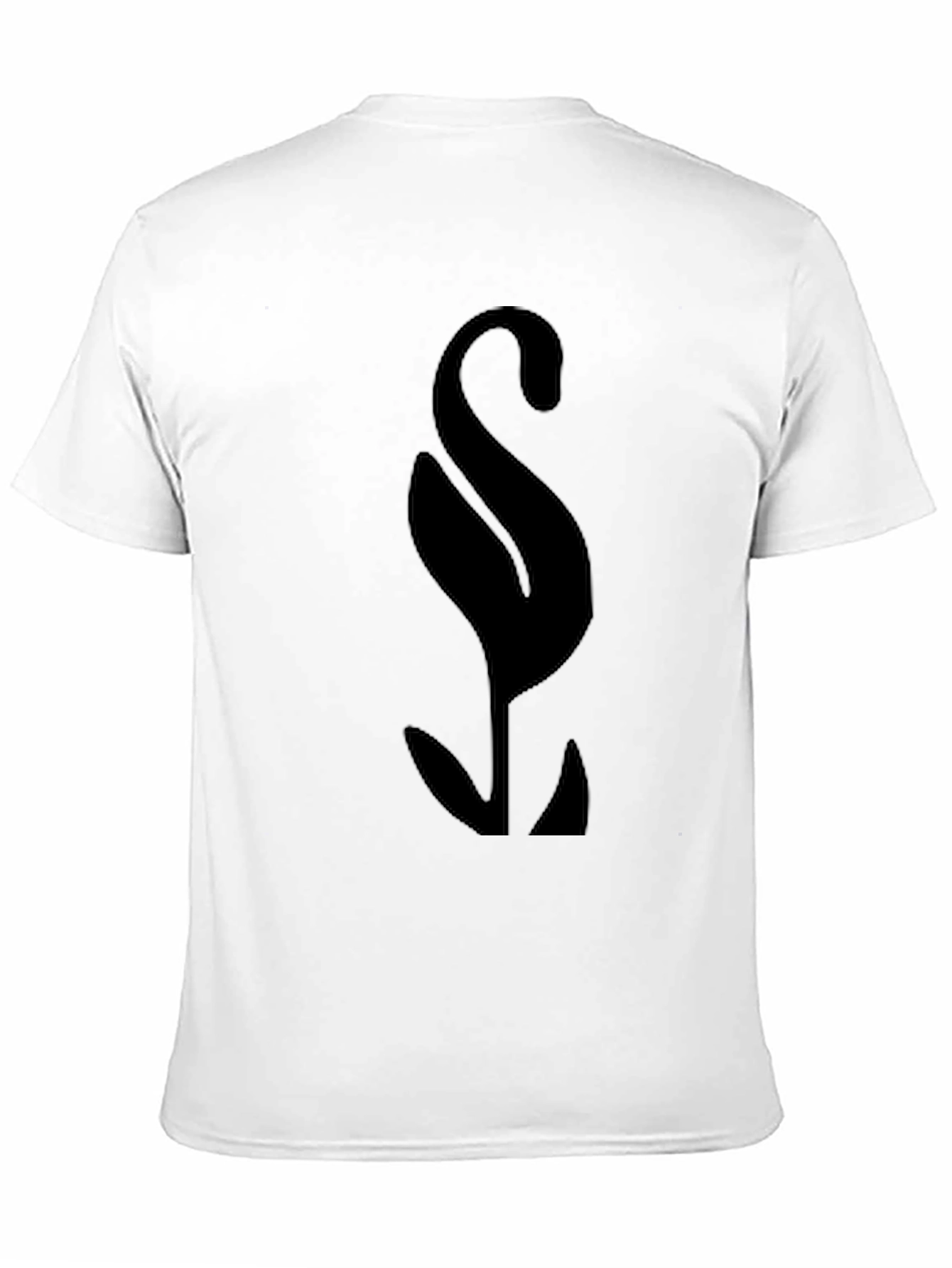 Mens Black Graphic Tee - Abstract Symbol Design