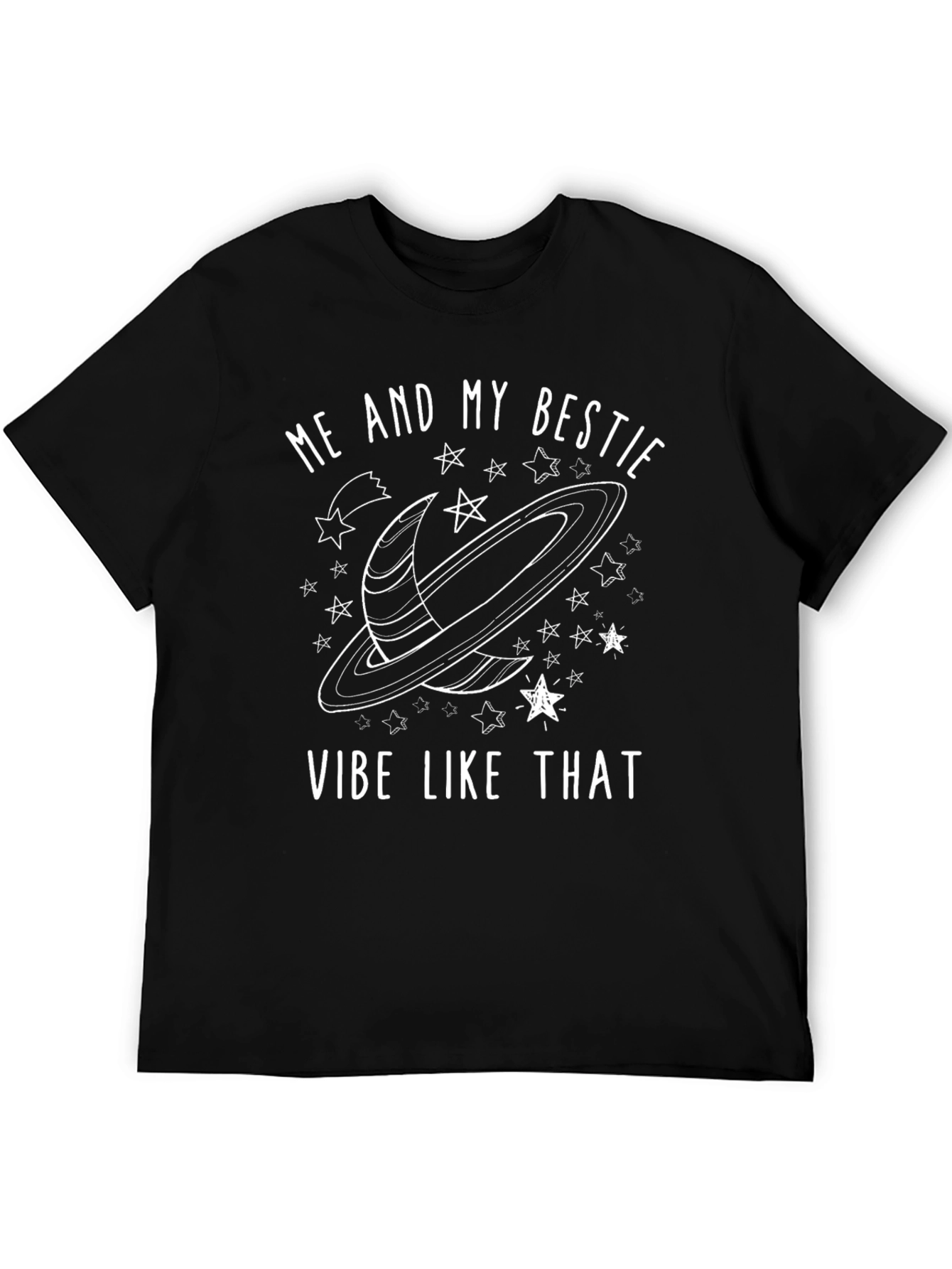 Me And My Bestie Vibe Like That Black T-Shirt