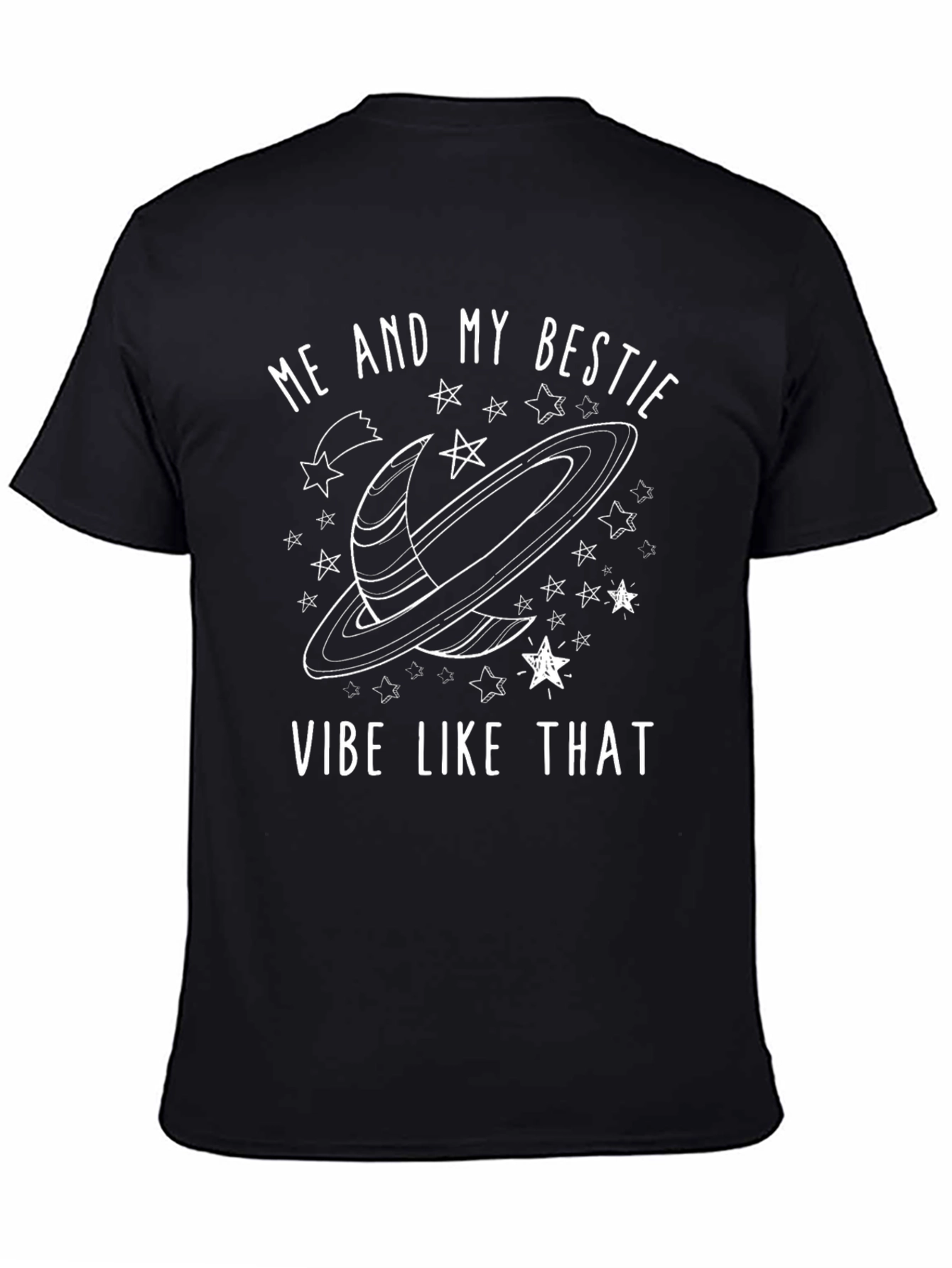 Me And My Bestie Vibe Like That Black T-Shirt