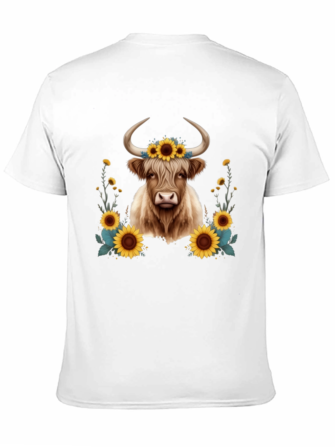 Highland Cow Sunflower T-Shirt