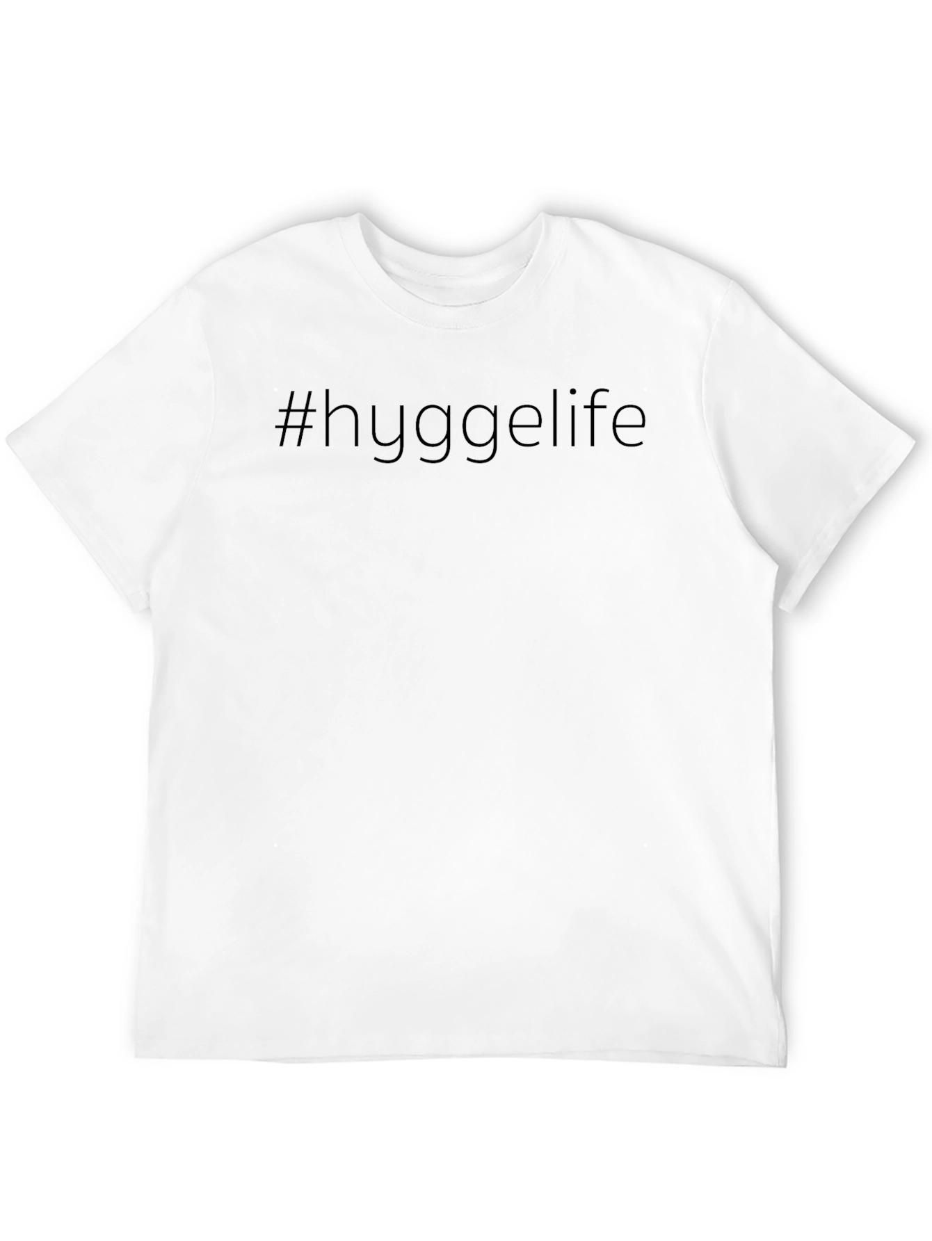 Hygge Life Black T-Shirt - Comfortable Casual Wear