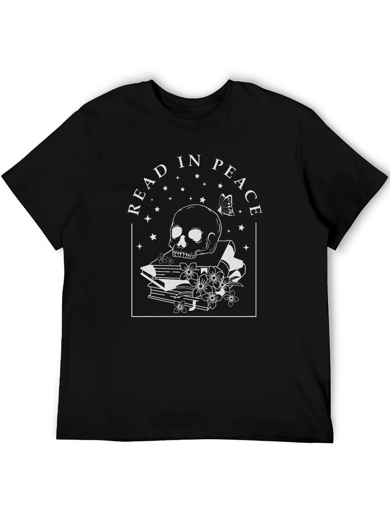 Read In Peace Skull Graphic Tee