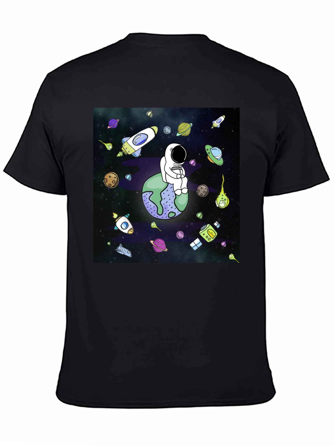 Astronaut Planet Graphic T-Shirt