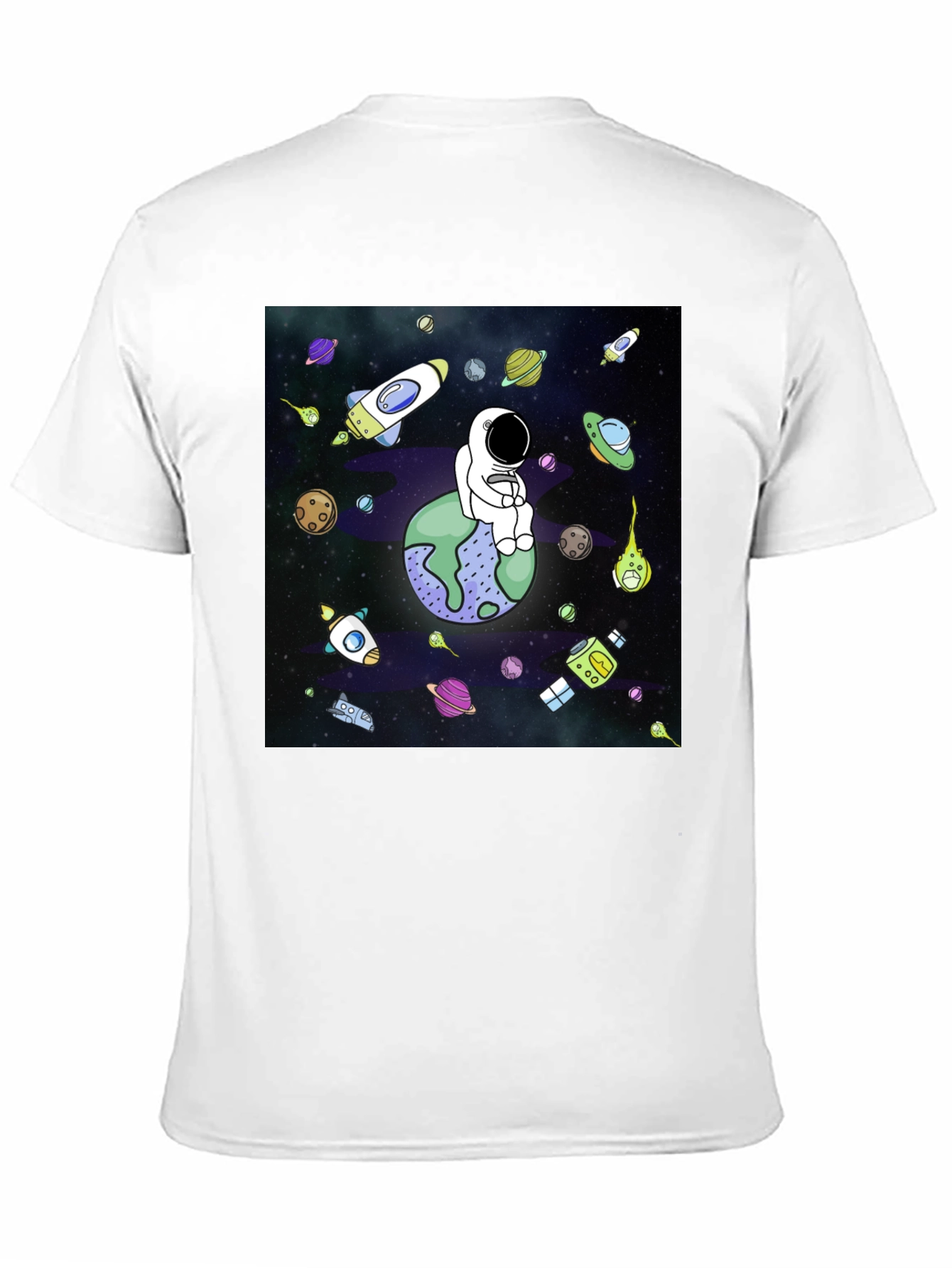 Astronaut Planet Graphic T-Shirt