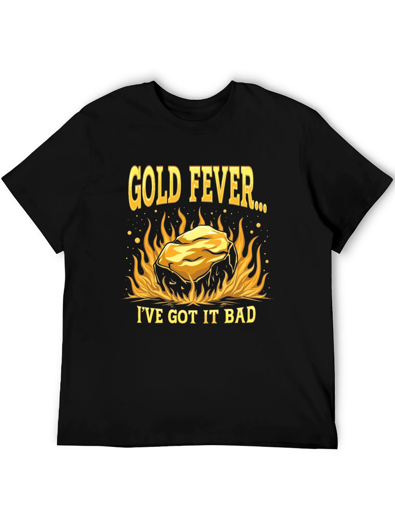 Gold Fever Black T-Shirt