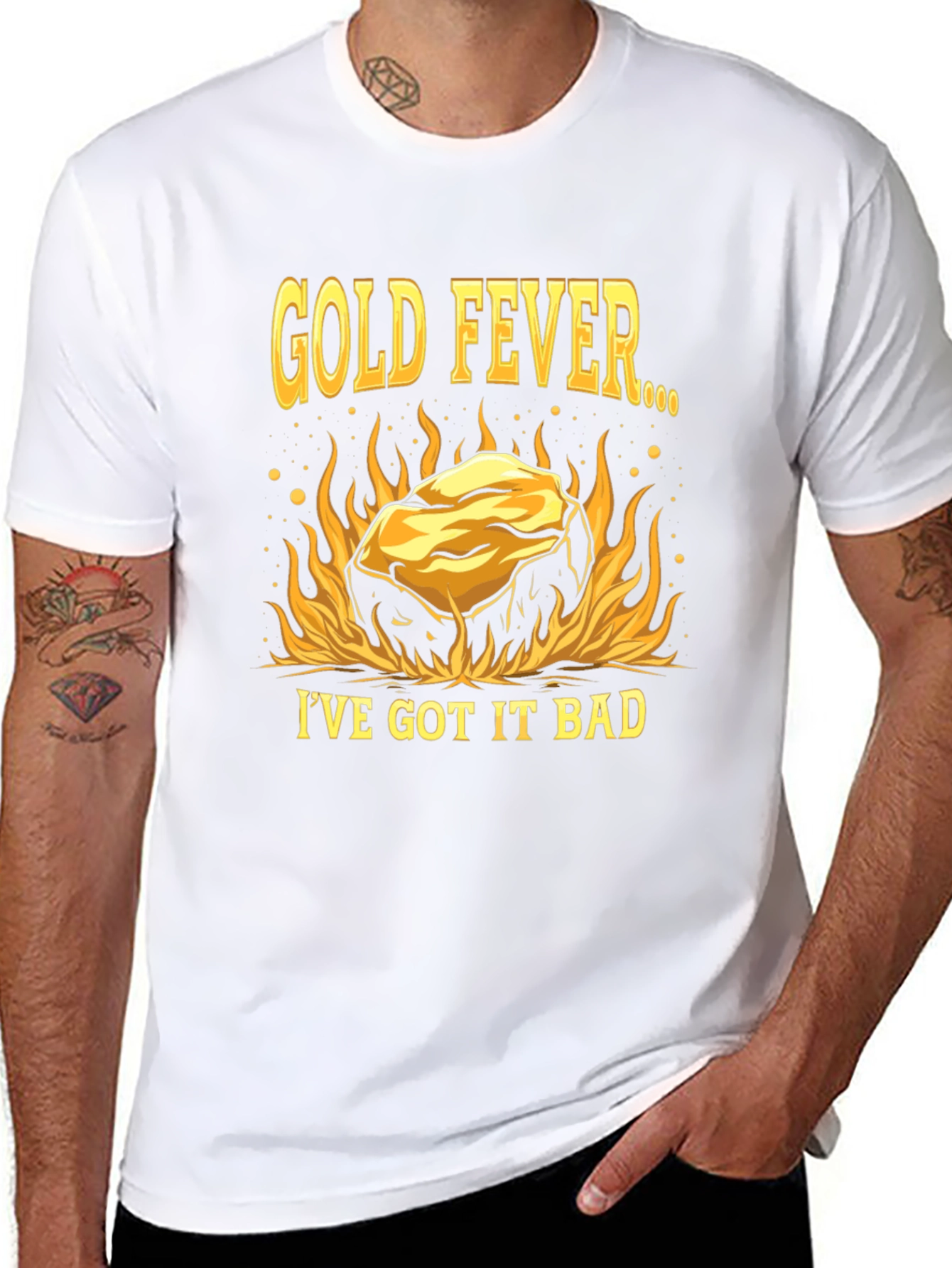 Gold Fever Black T-Shirt