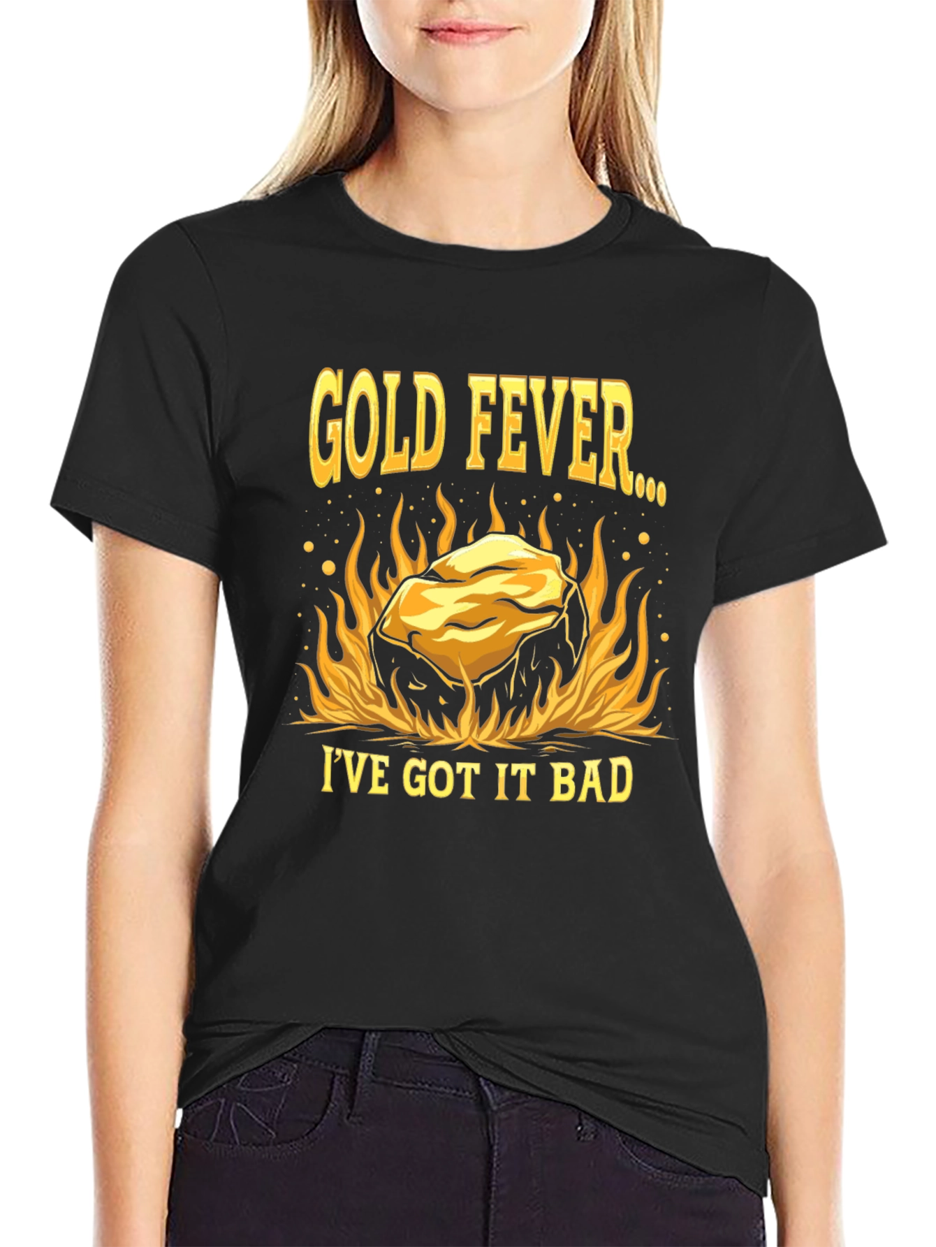 Gold Fever Black T-Shirt