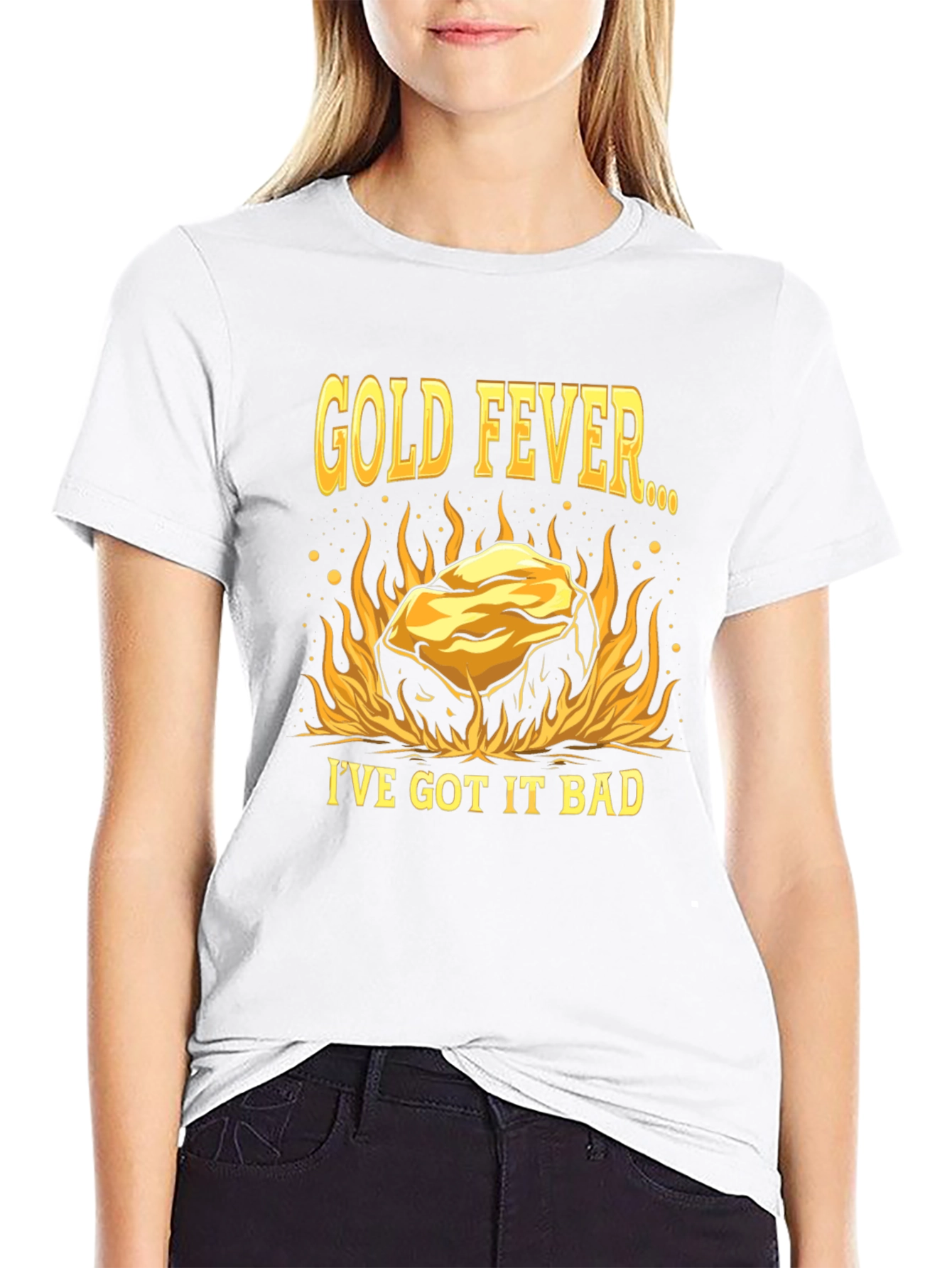 Gold Fever Black T-Shirt