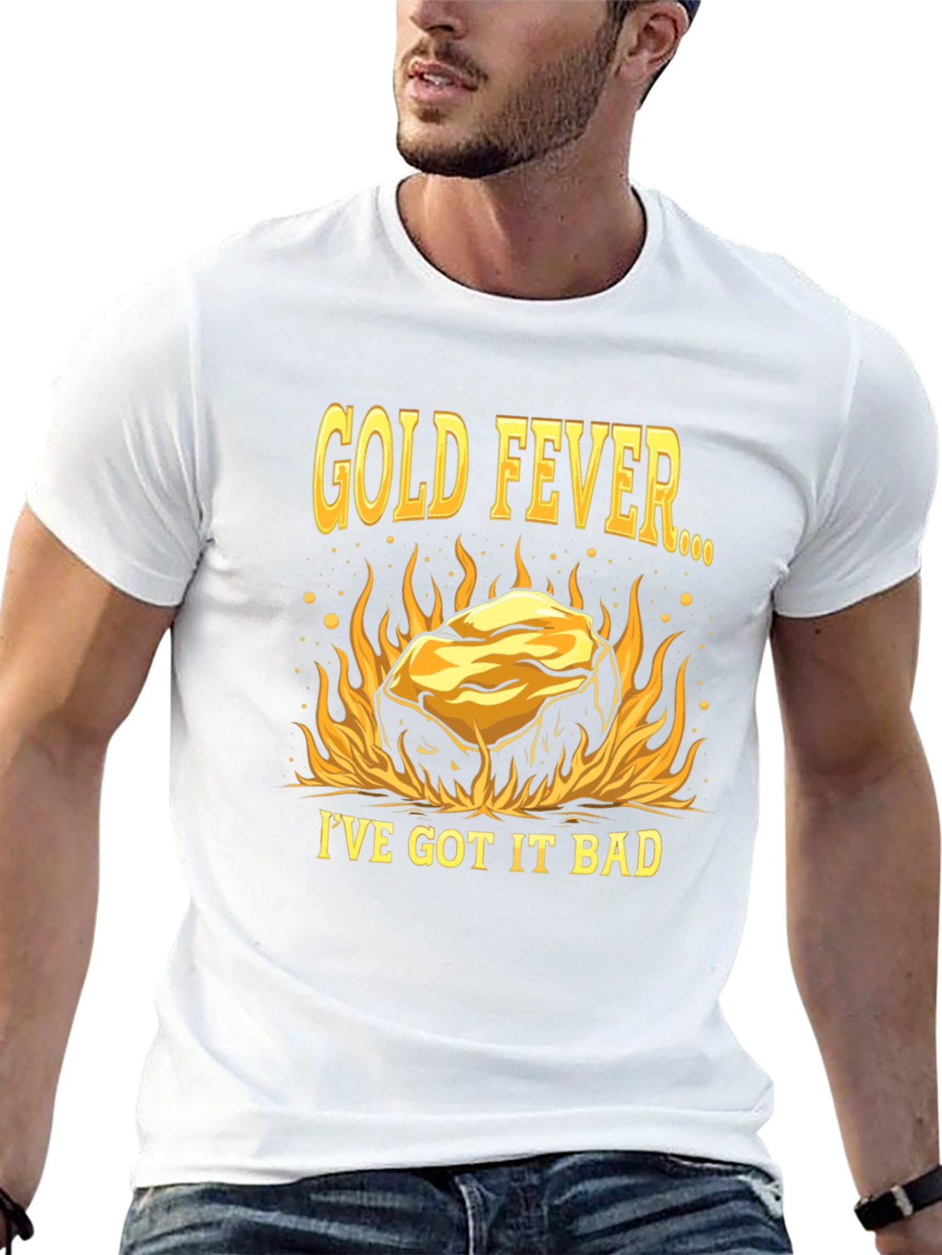 Gold Fever Black T-Shirt
