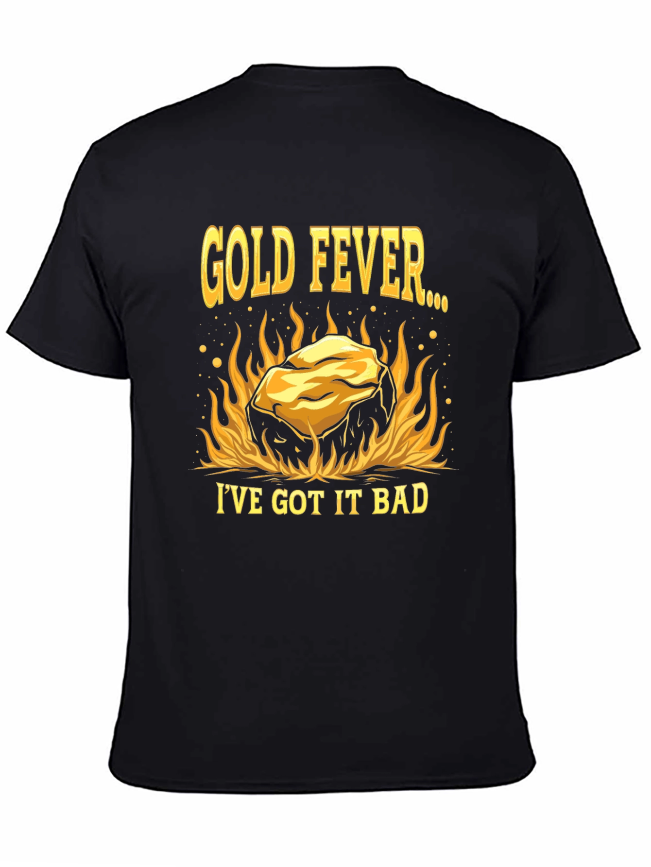 Gold Fever Black T-Shirt