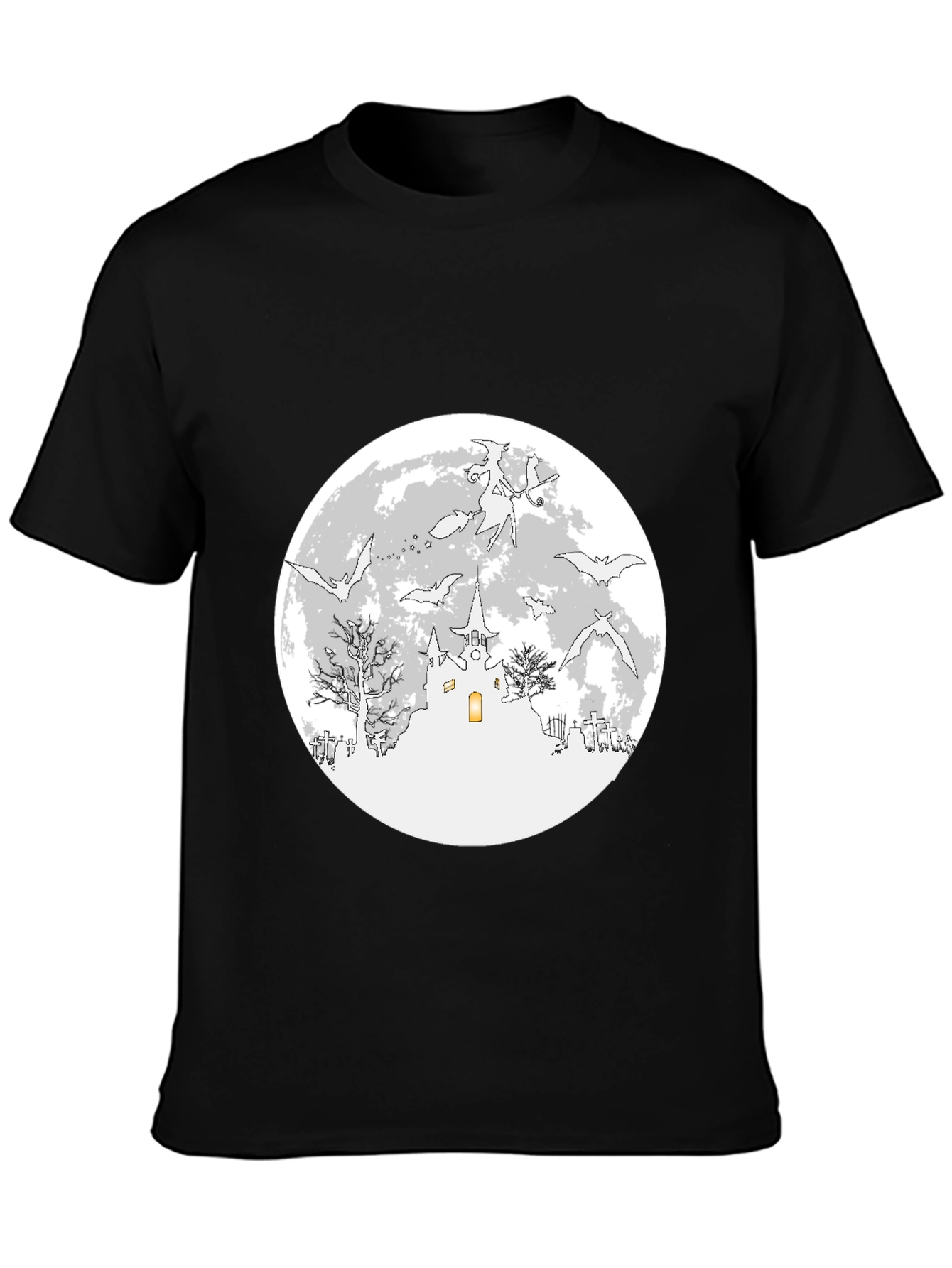 Halloween Bats & Moon T-Shirt