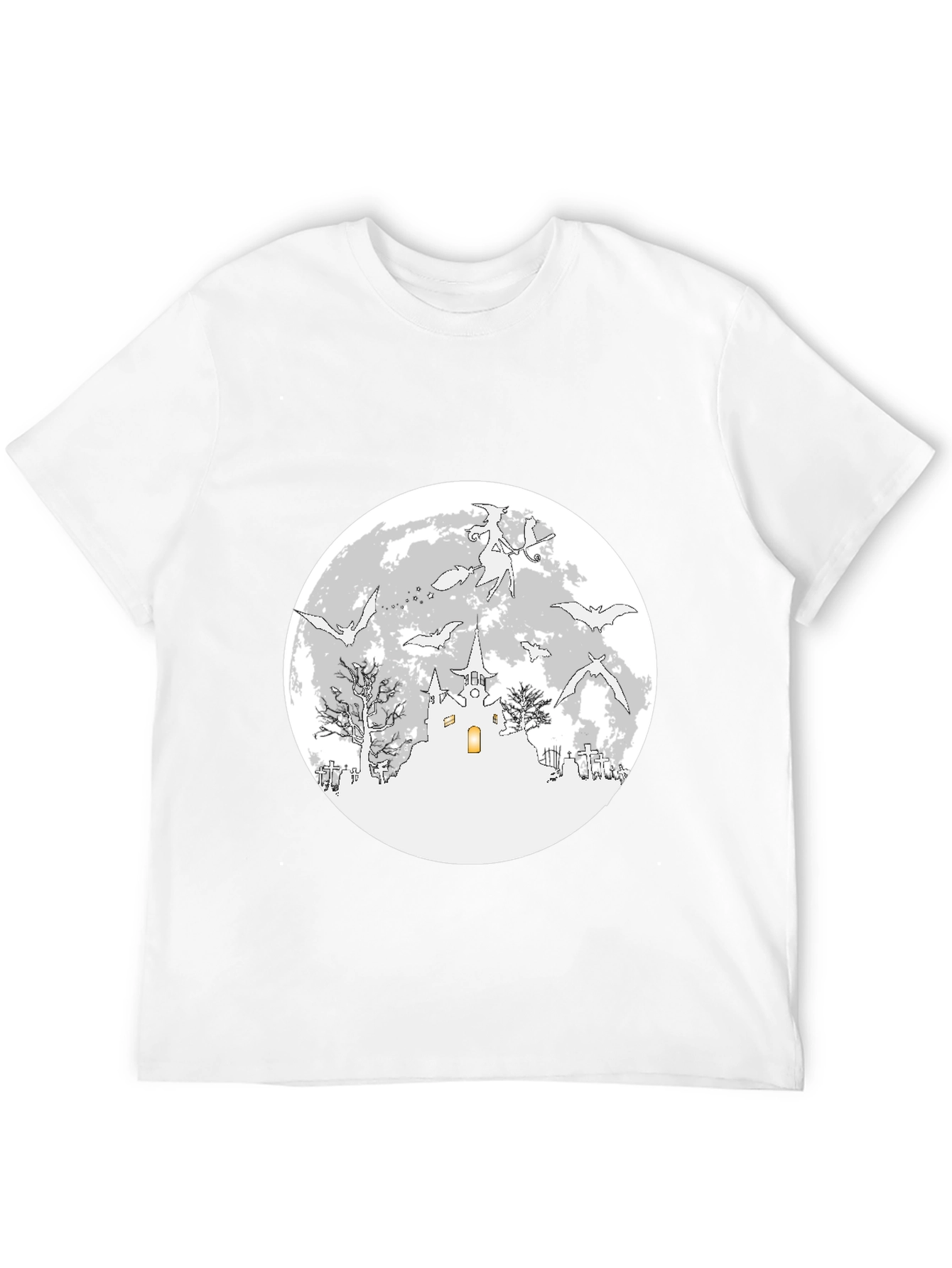 Halloween Bats & Moon T-Shirt